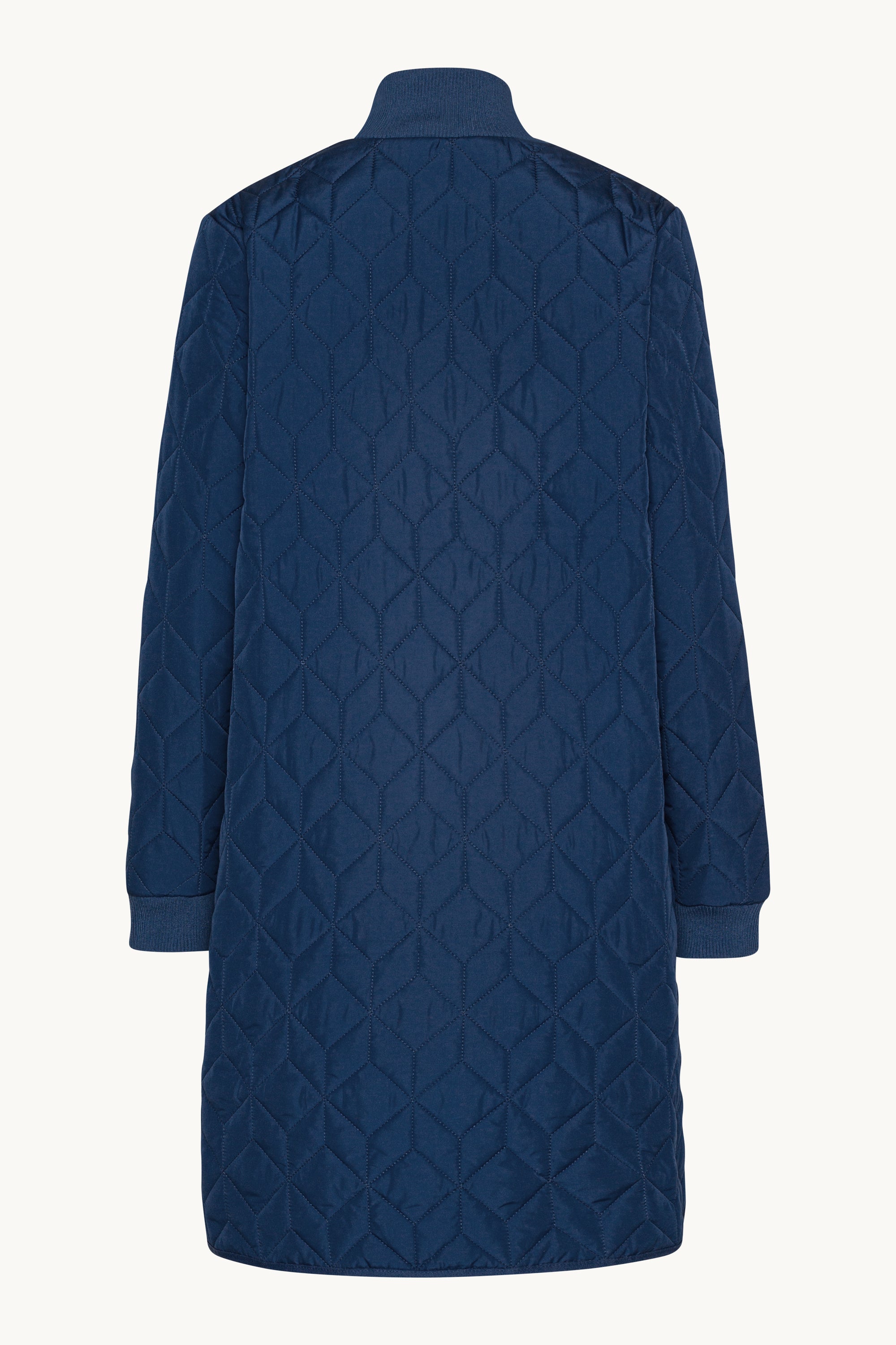 Lang Quiltet Jakke - Estate Blue