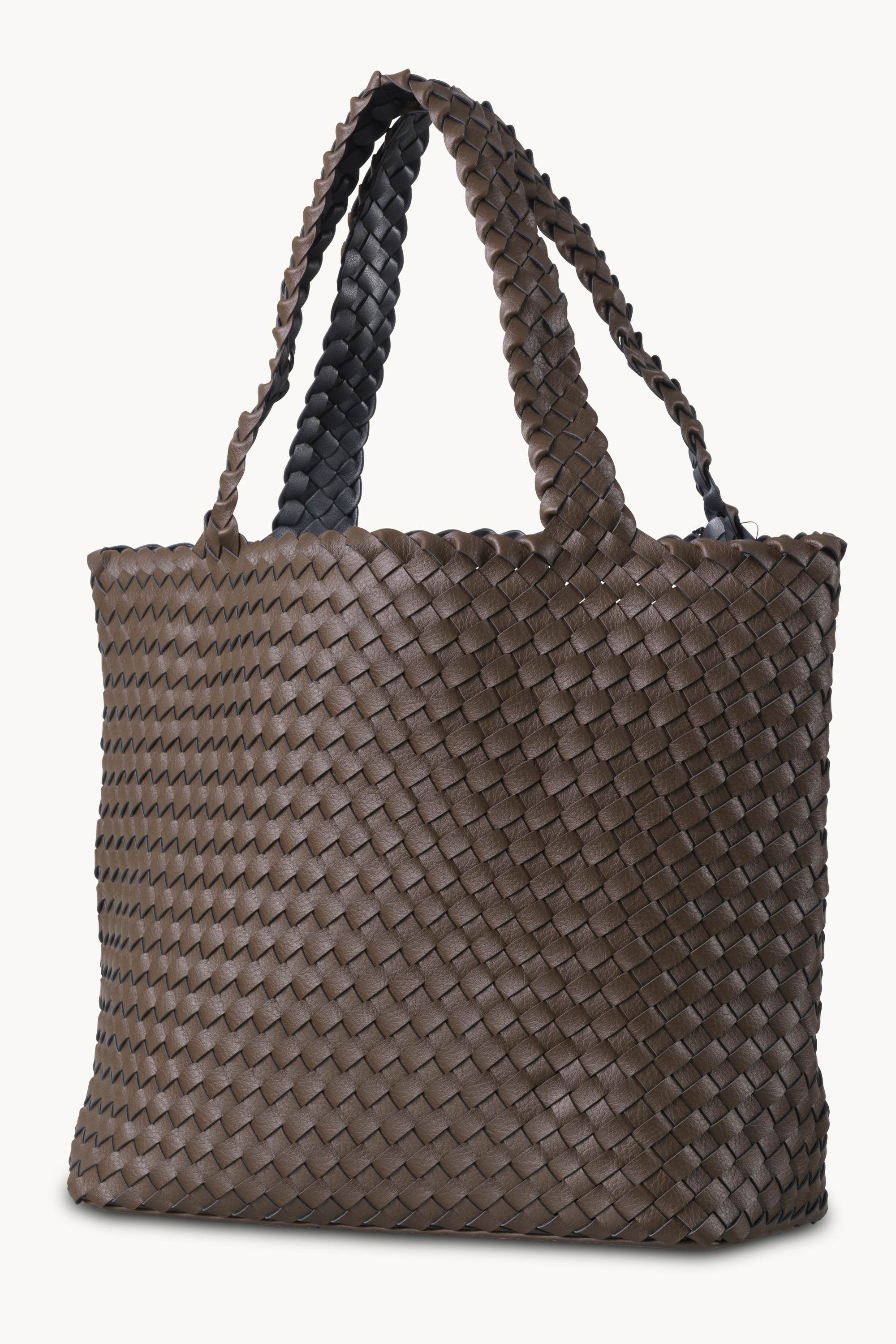 Tote Bag Flettet - Nut Gun Metal