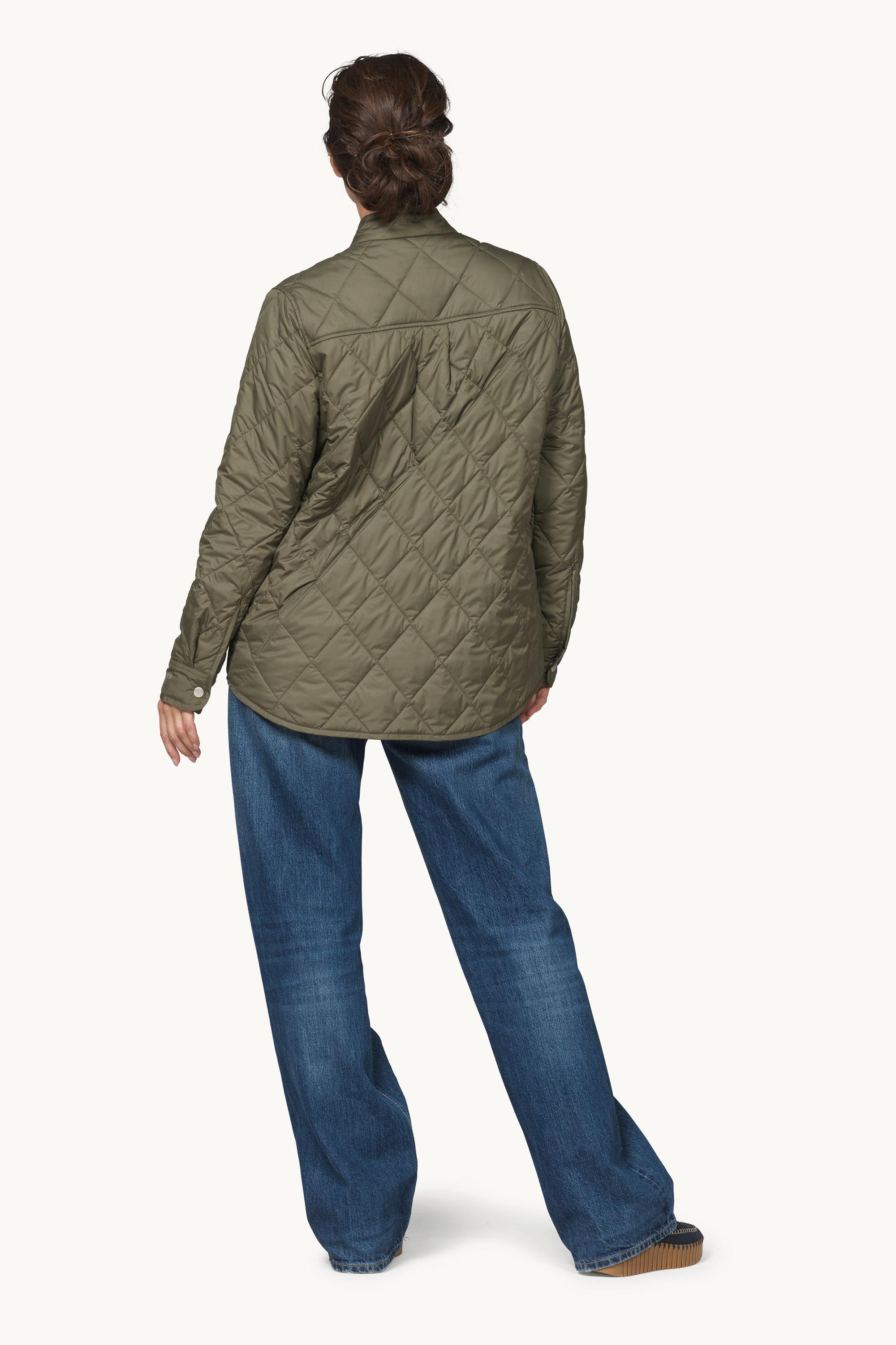Quilted Shirt Jacket - Army