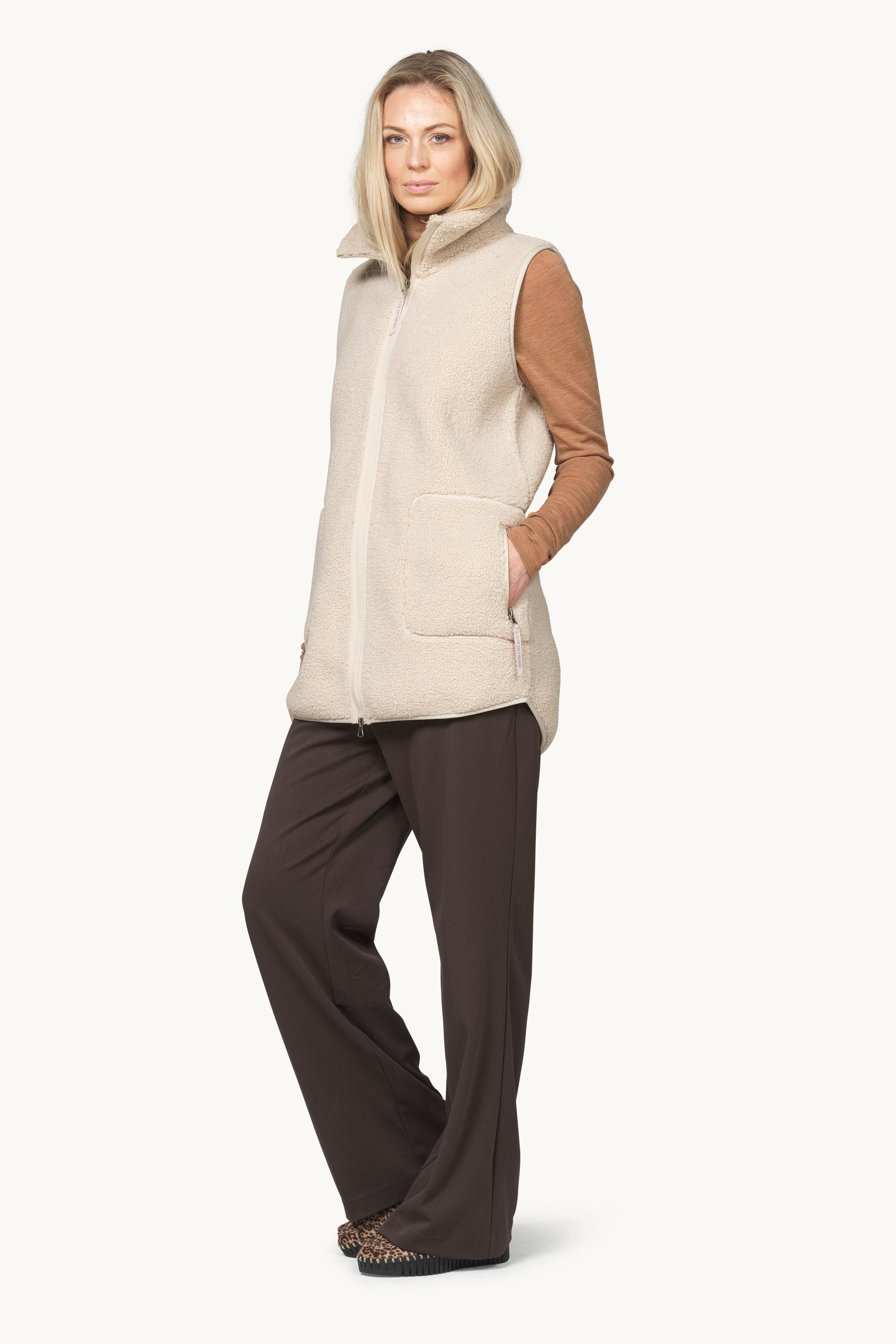 Long Pile Vest with Zipper - Kit