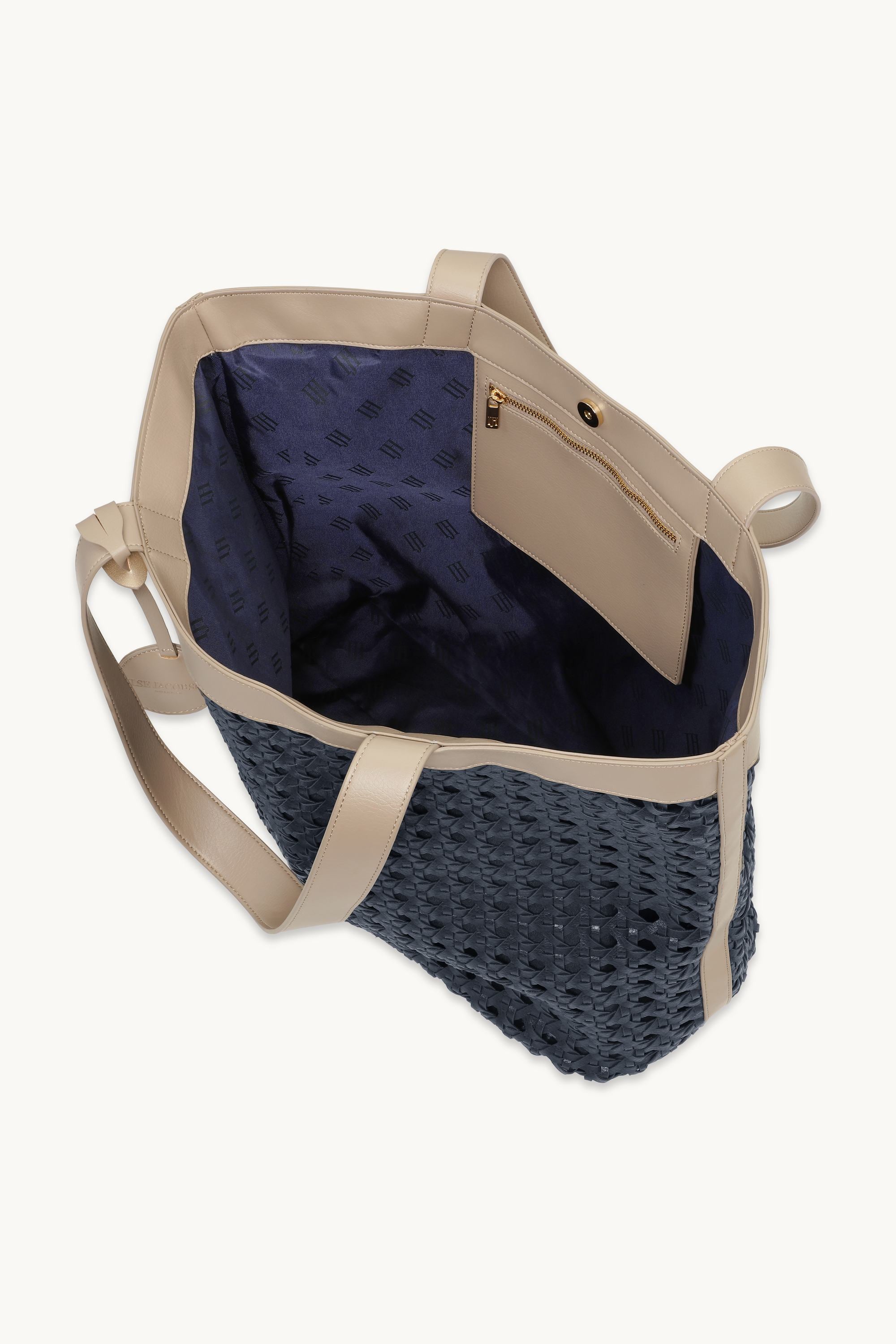 Stor Strandveske - Dark Indigo Sand Pile
