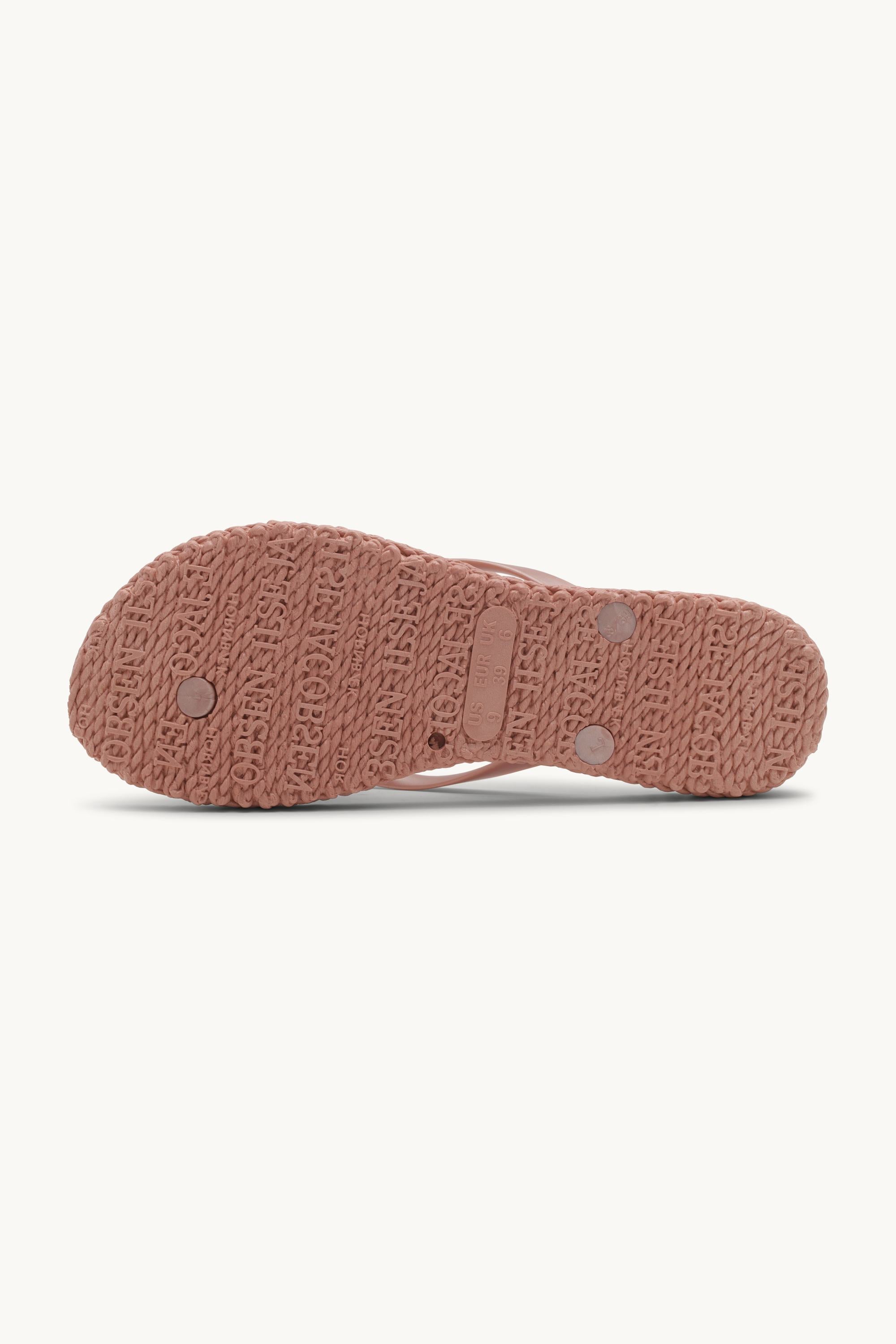 Flip Flops With Logo - Misty Rose