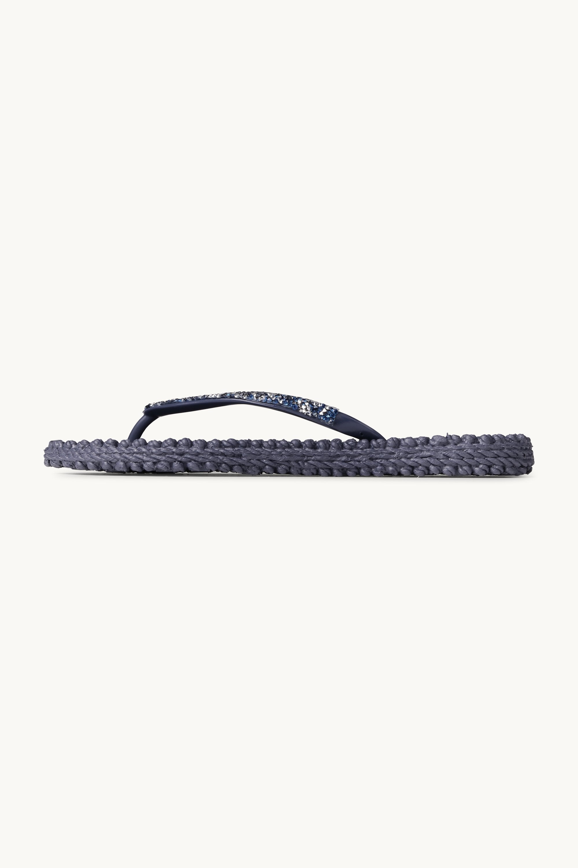Flip Flops With Rhinestones - Ombre Blue