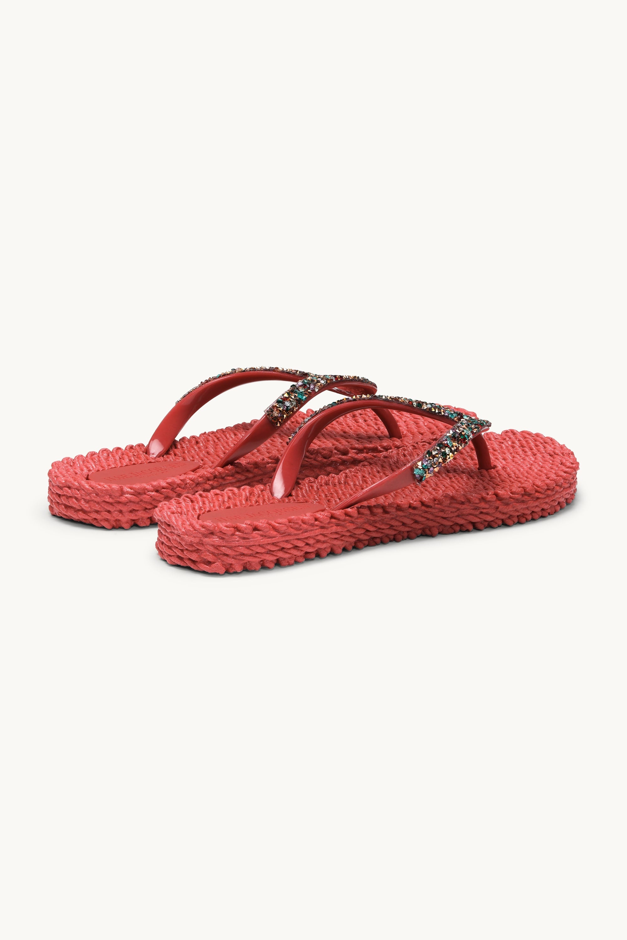 Flip Flops with Rhinestones - Baked Apple