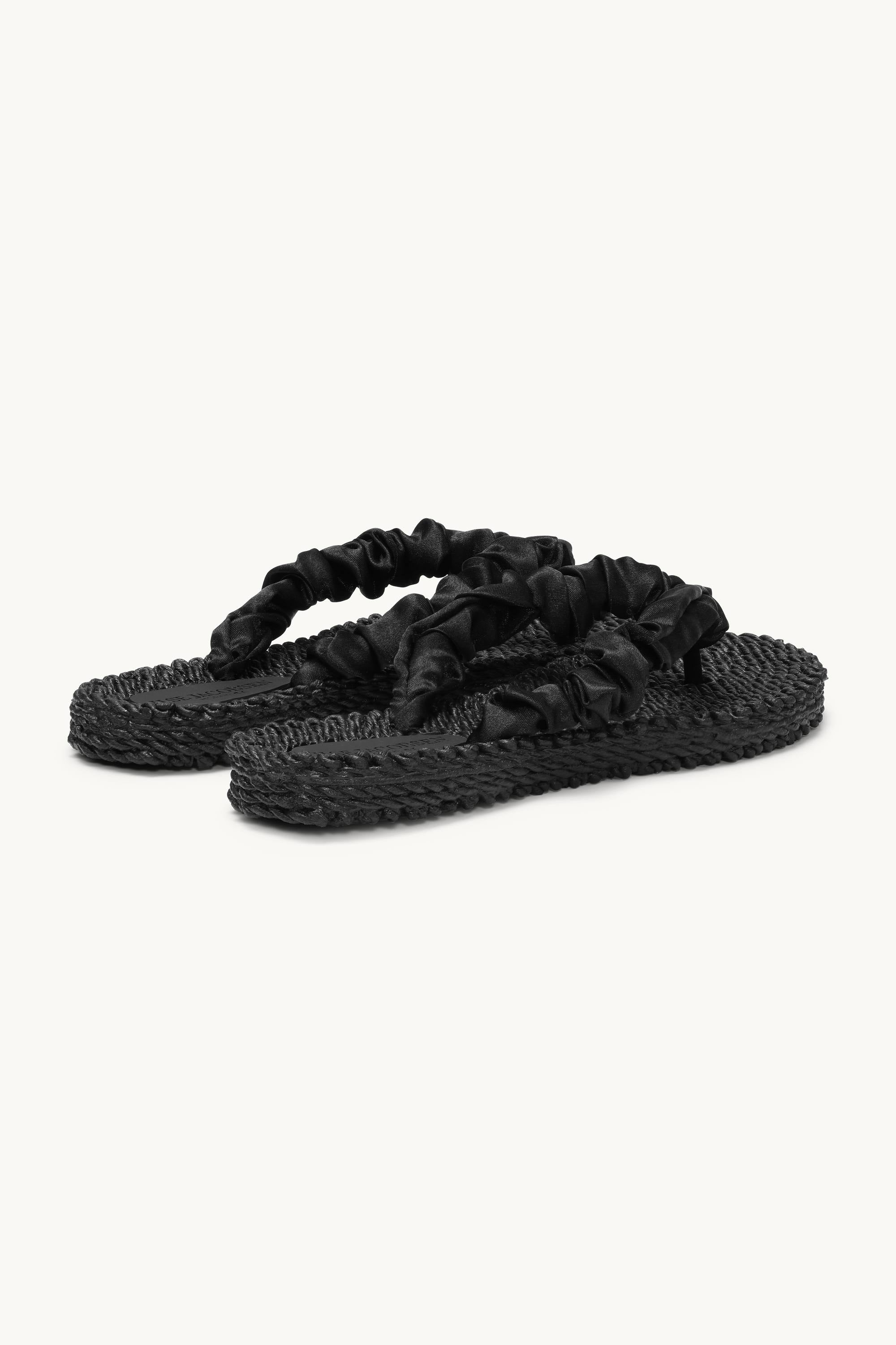 Flip-flops Tekstil - Black