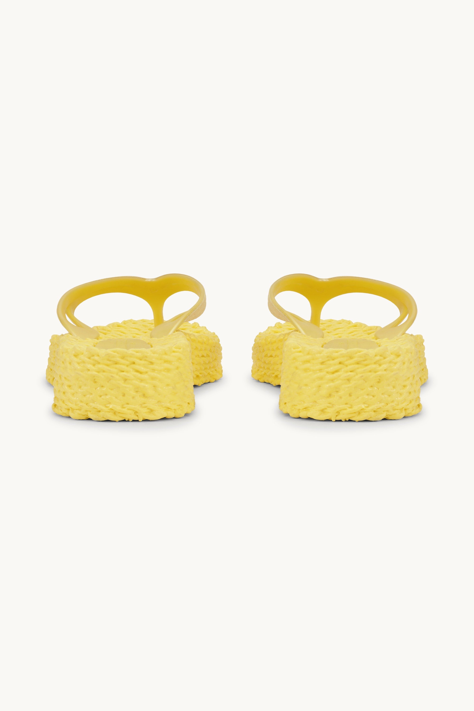 Platform Flip-flops Glitter - Pale Banana
