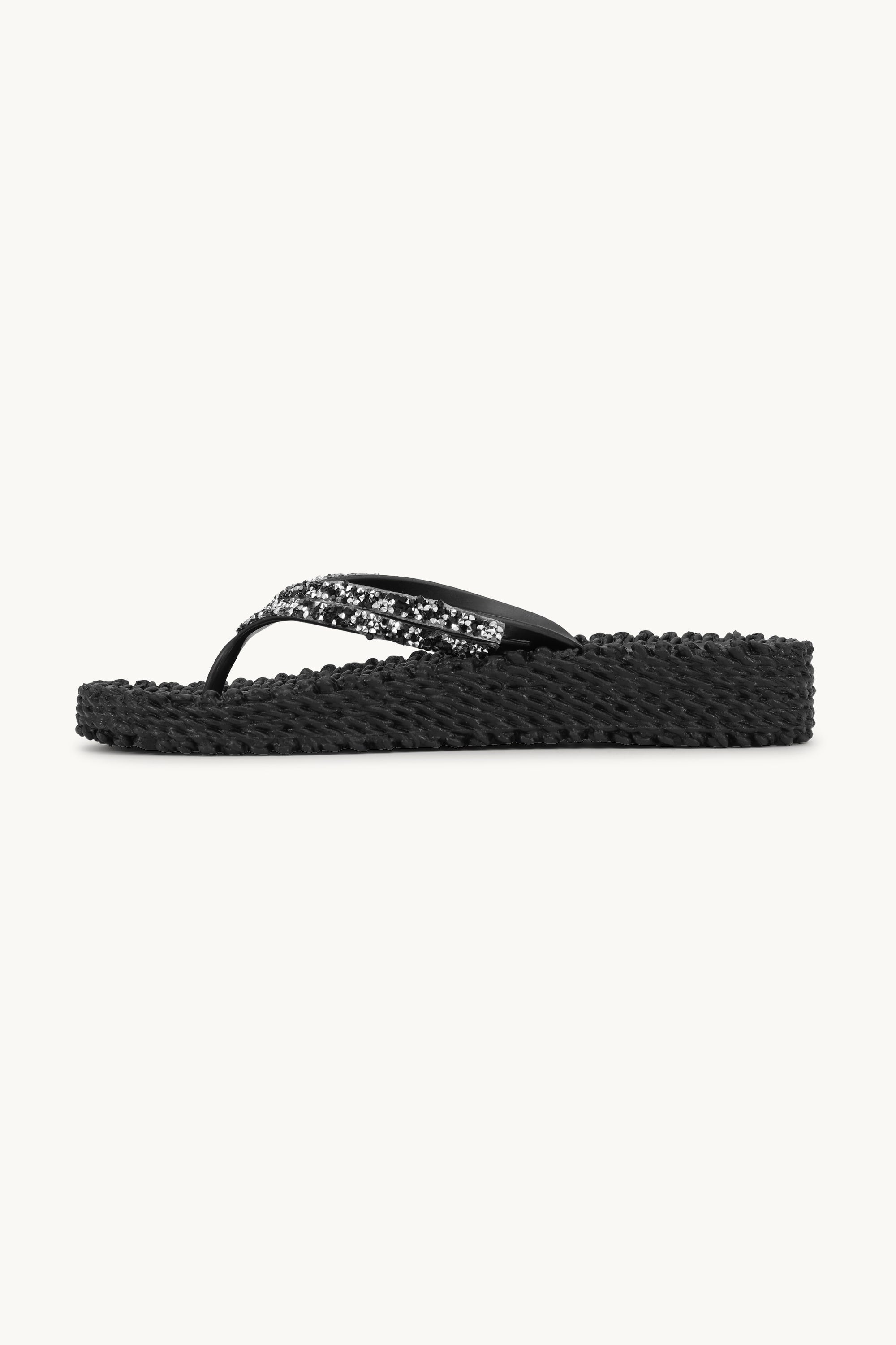 Platform Flip-flops Glitrende Steiner - Black