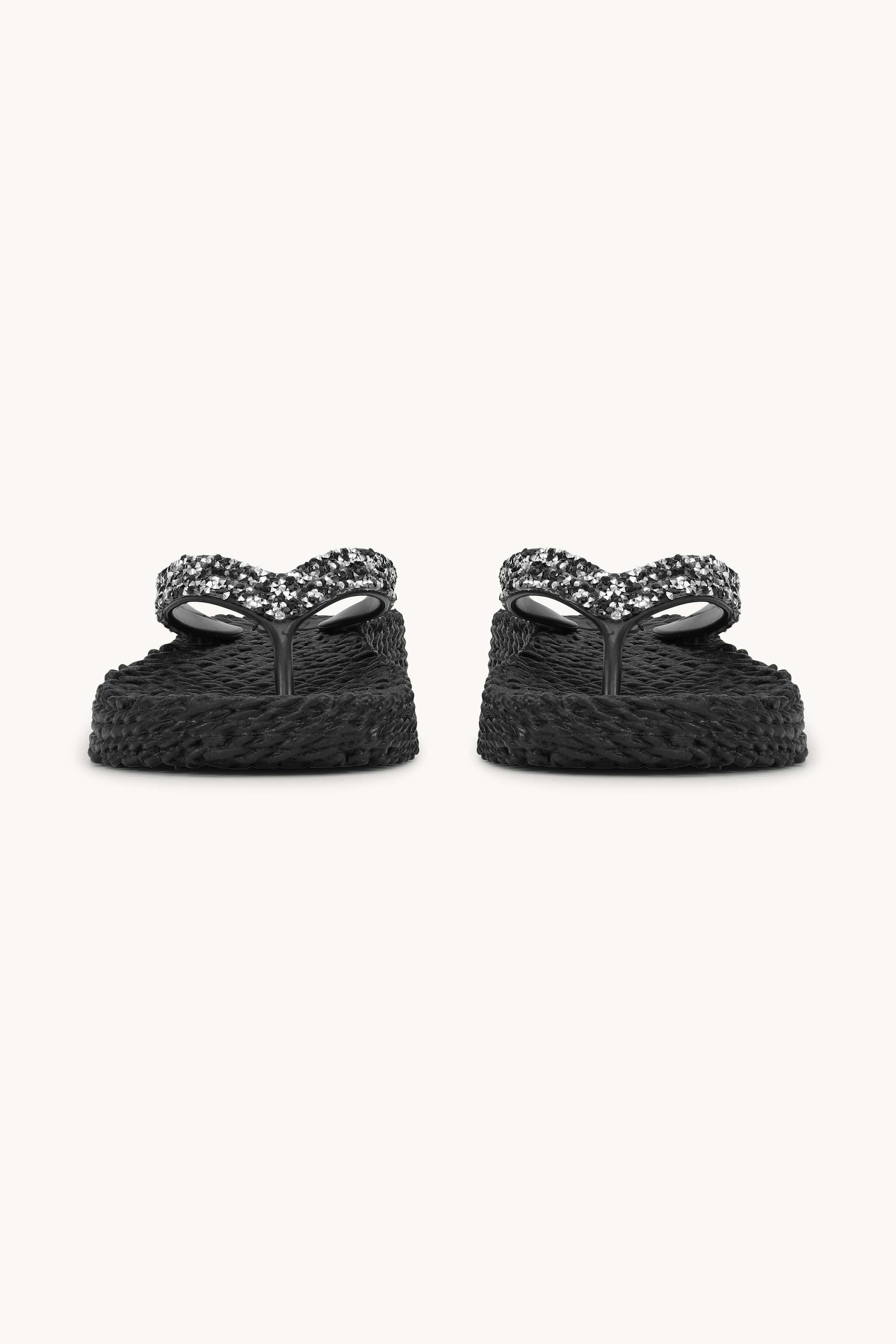 Platform Flip-flops Glitrende Steiner - Black