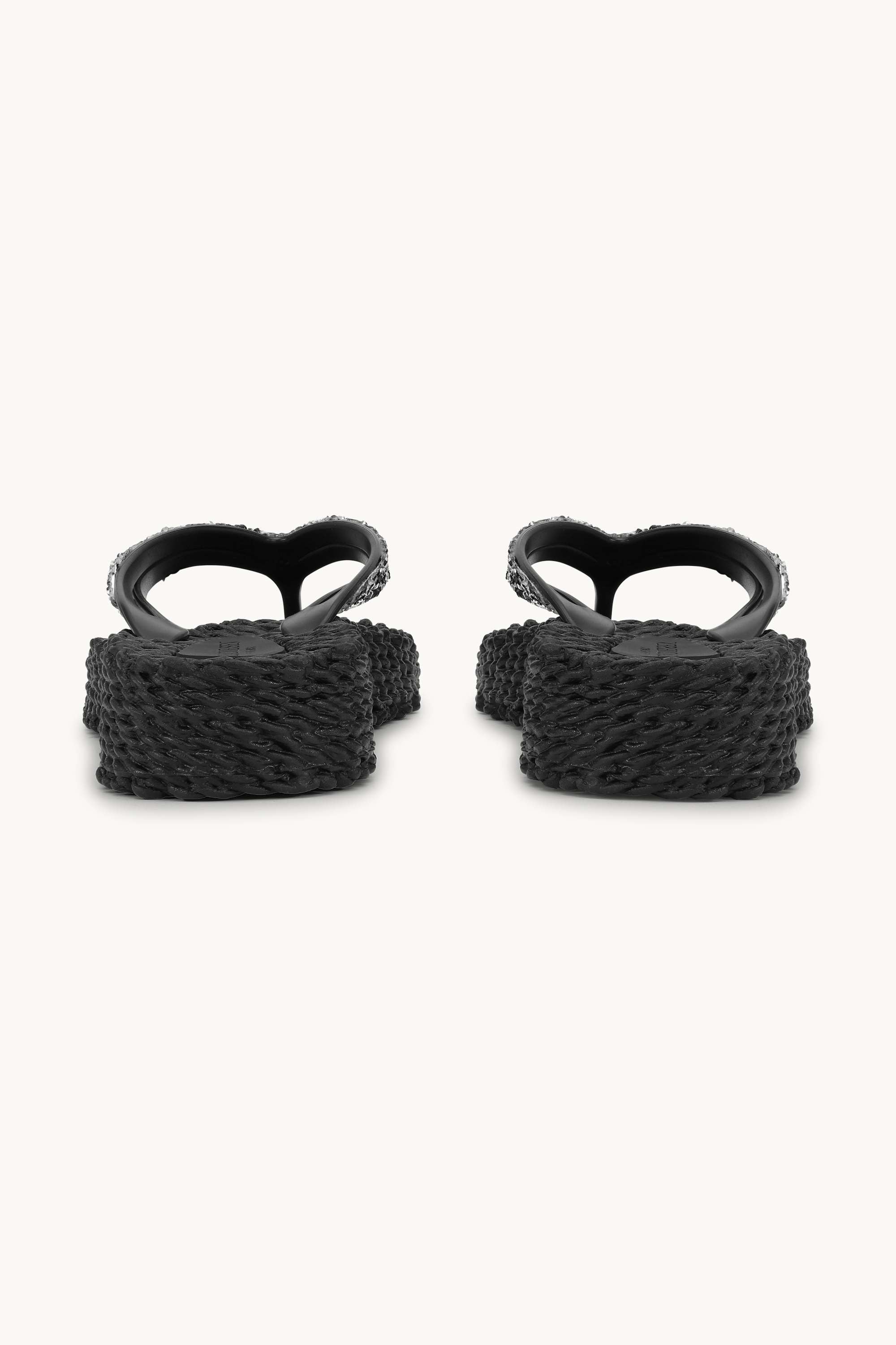 Platform Flip-flops Glitrende Steiner - Black
