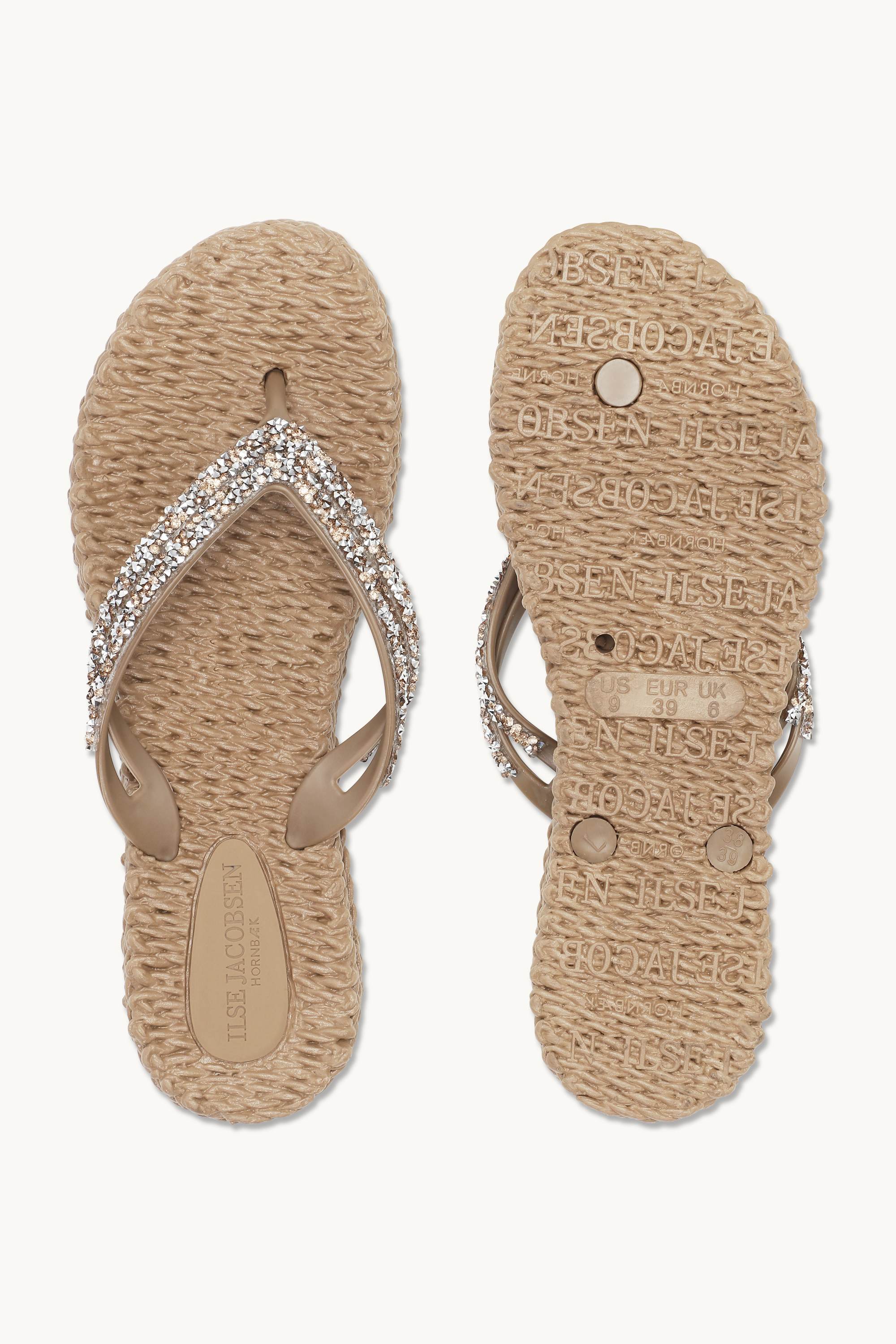 Platform Flip-flops Glitrende Steiner - Mocca