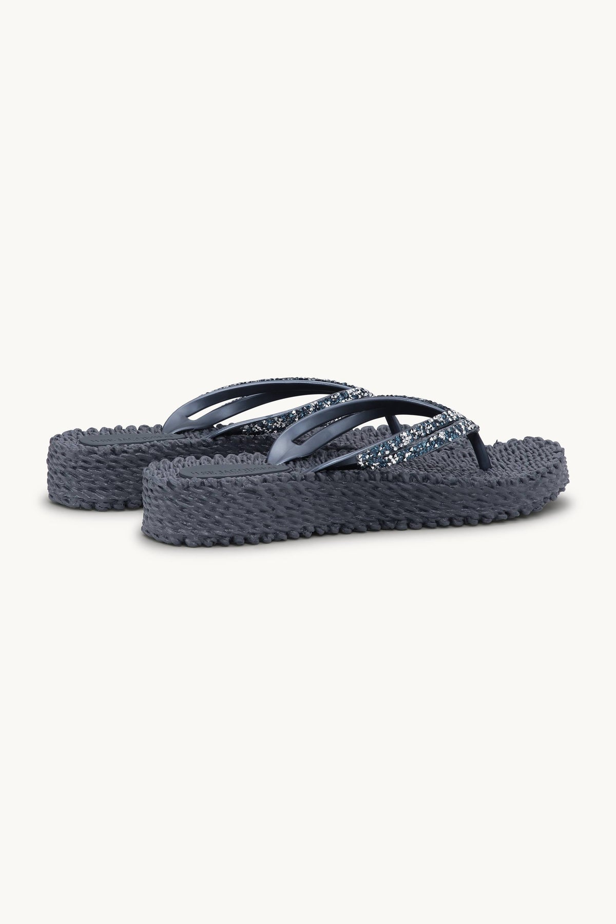 Platform Flip-flops Glitrende Steiner - Ombre Blue