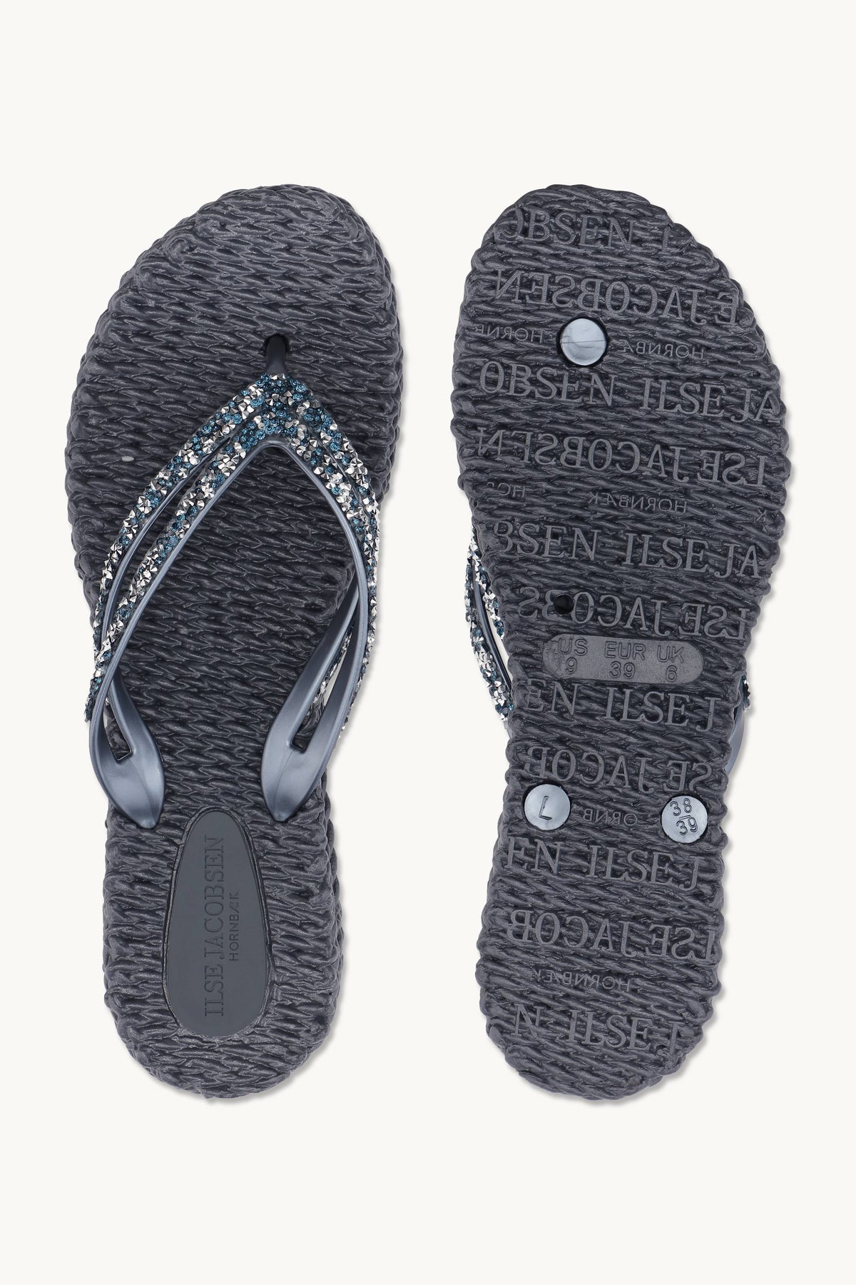 Platform Flip-flops Glitrende Steiner - Ombre Blue