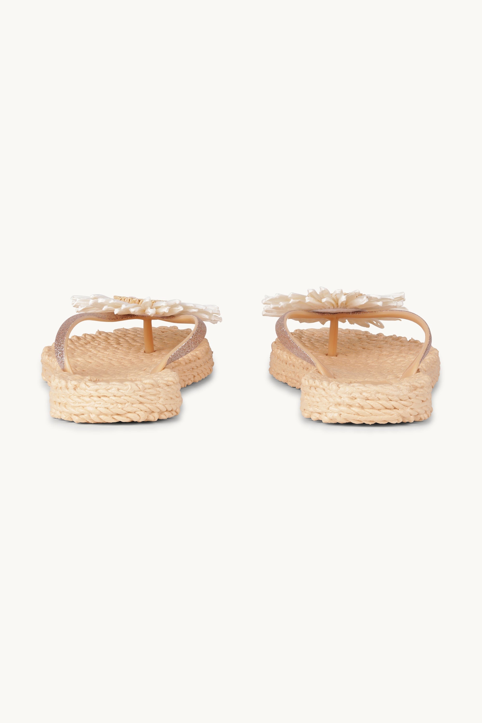 Flip-flops Blomst - Beige