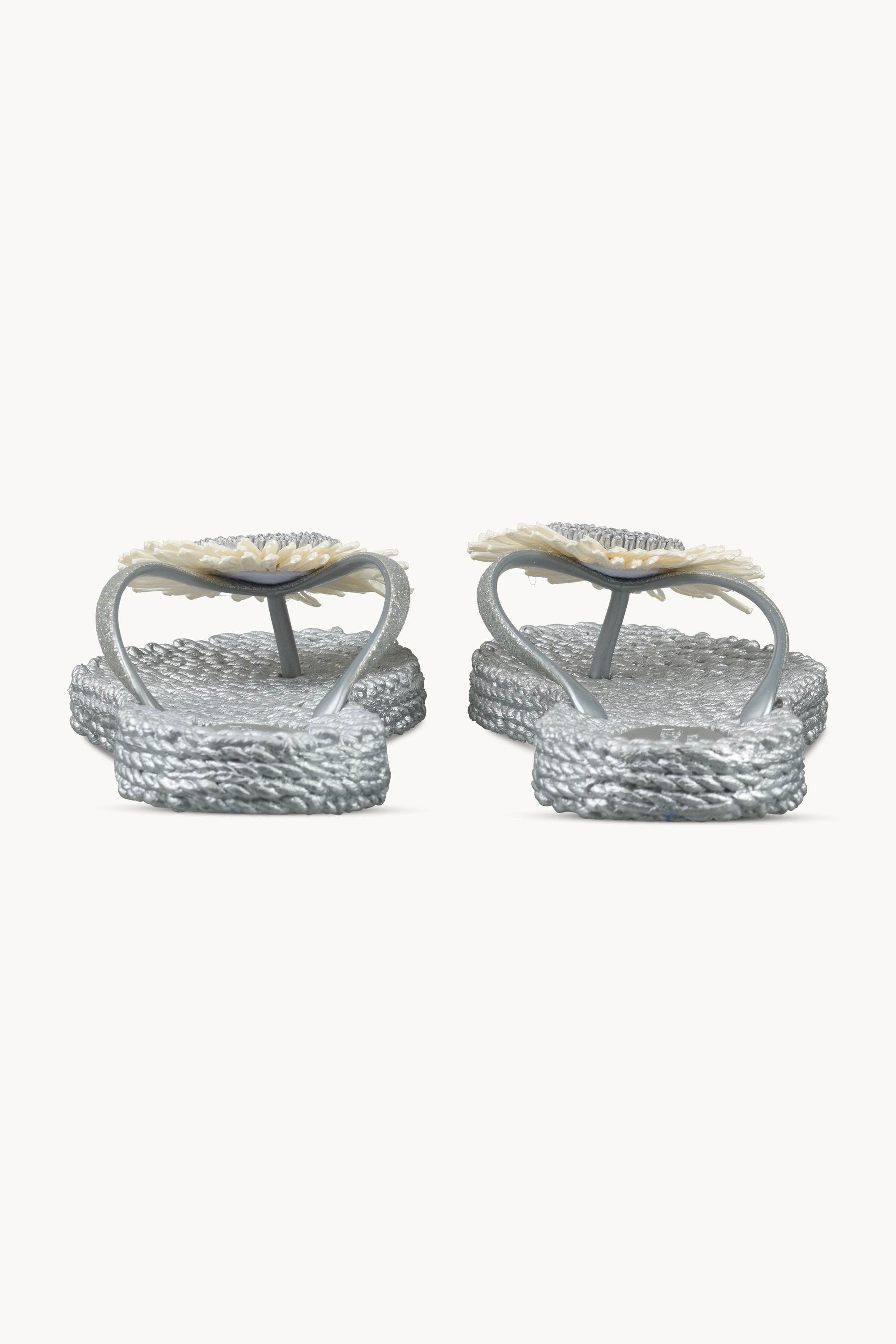 Flip-flops Blomst - Silver