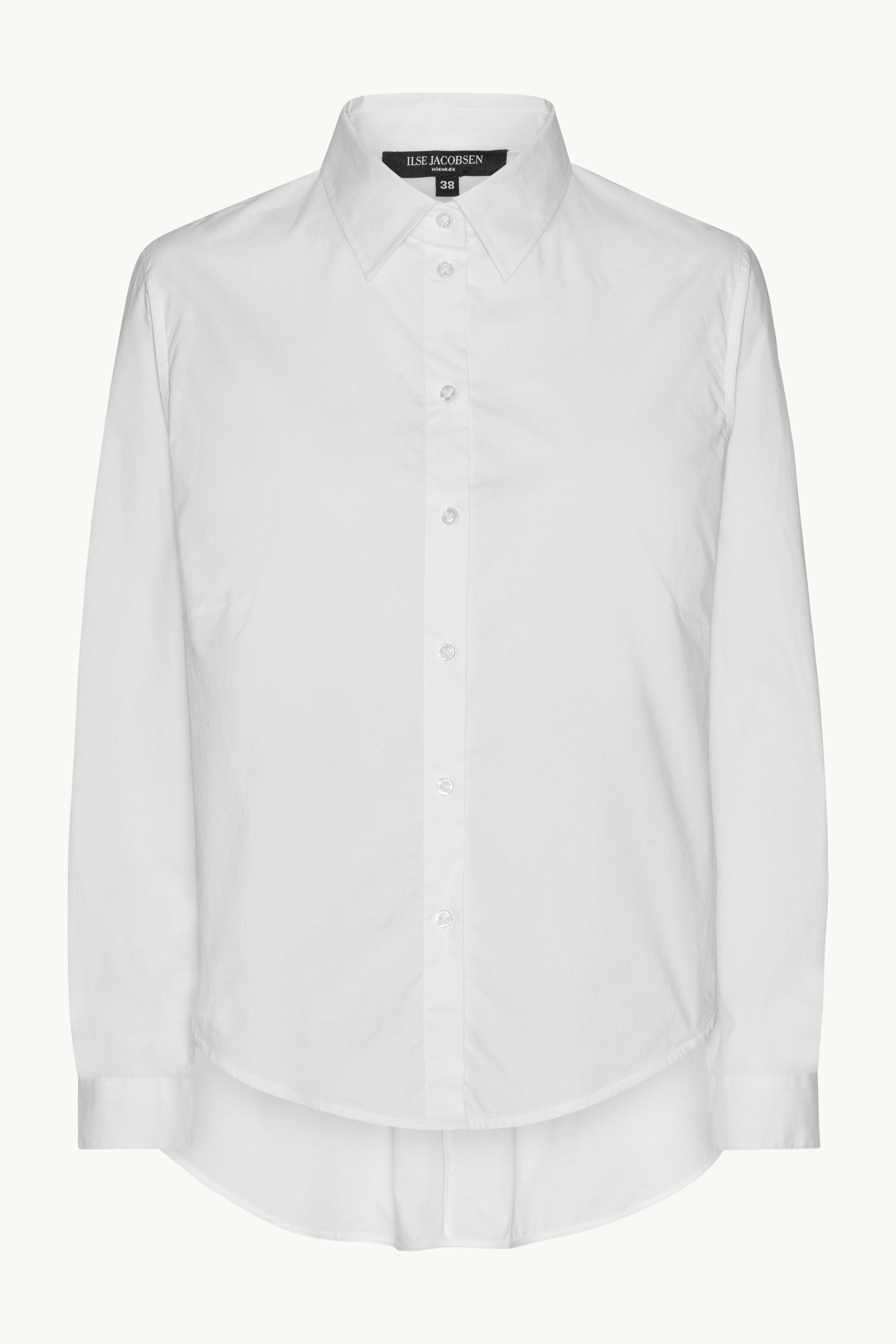 Skjorte Med Fall Bak - White