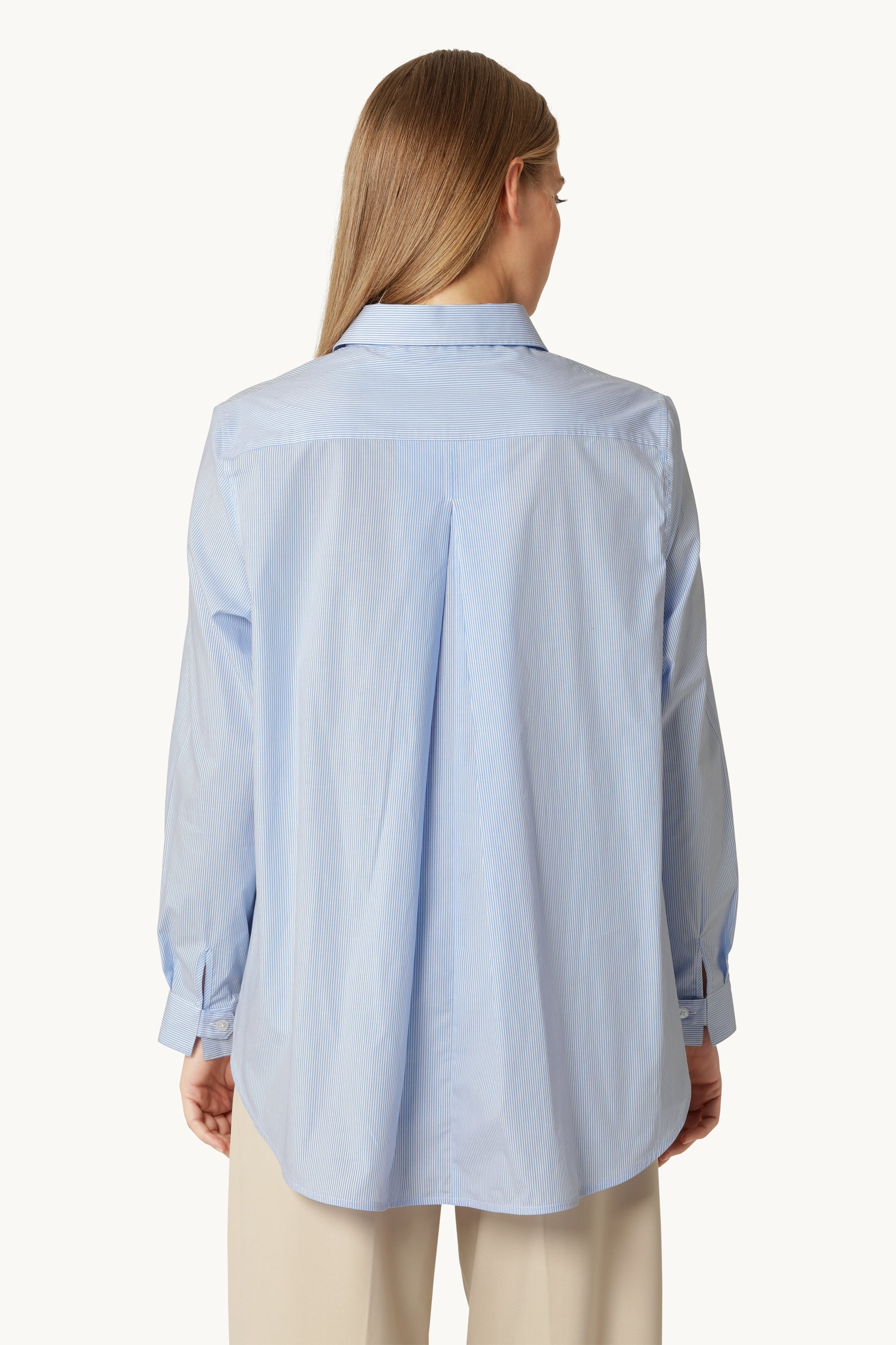 Skjorte Med Fall Bak Striper - Heather