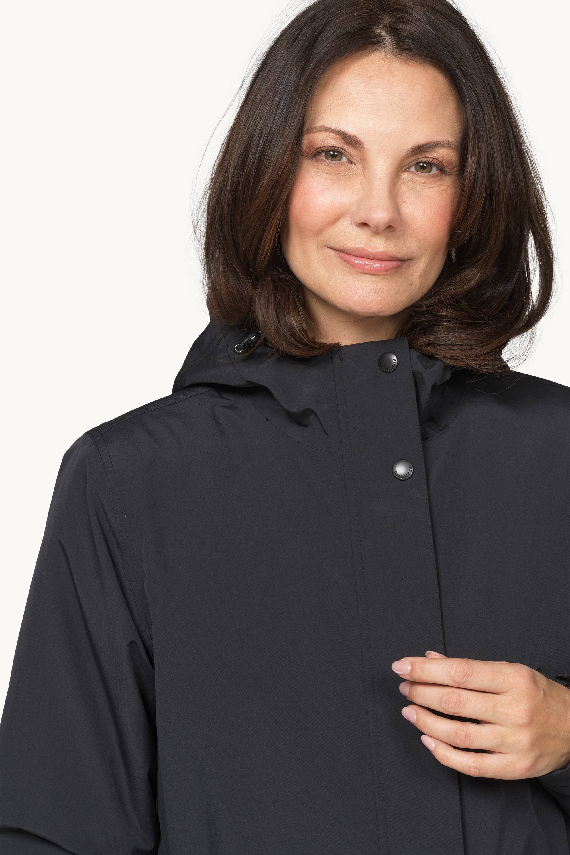 Padded Raincoat - Black