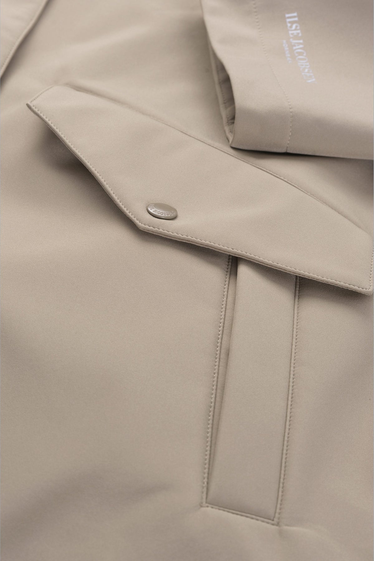 Lang Softshell Regnkåpe - Greige