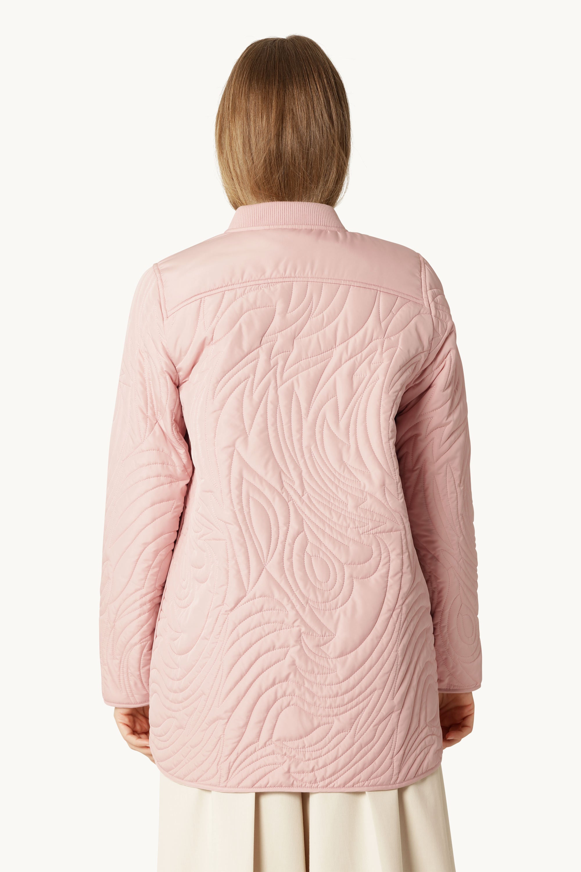 Kort Quiltet Jakke - Peachskin
