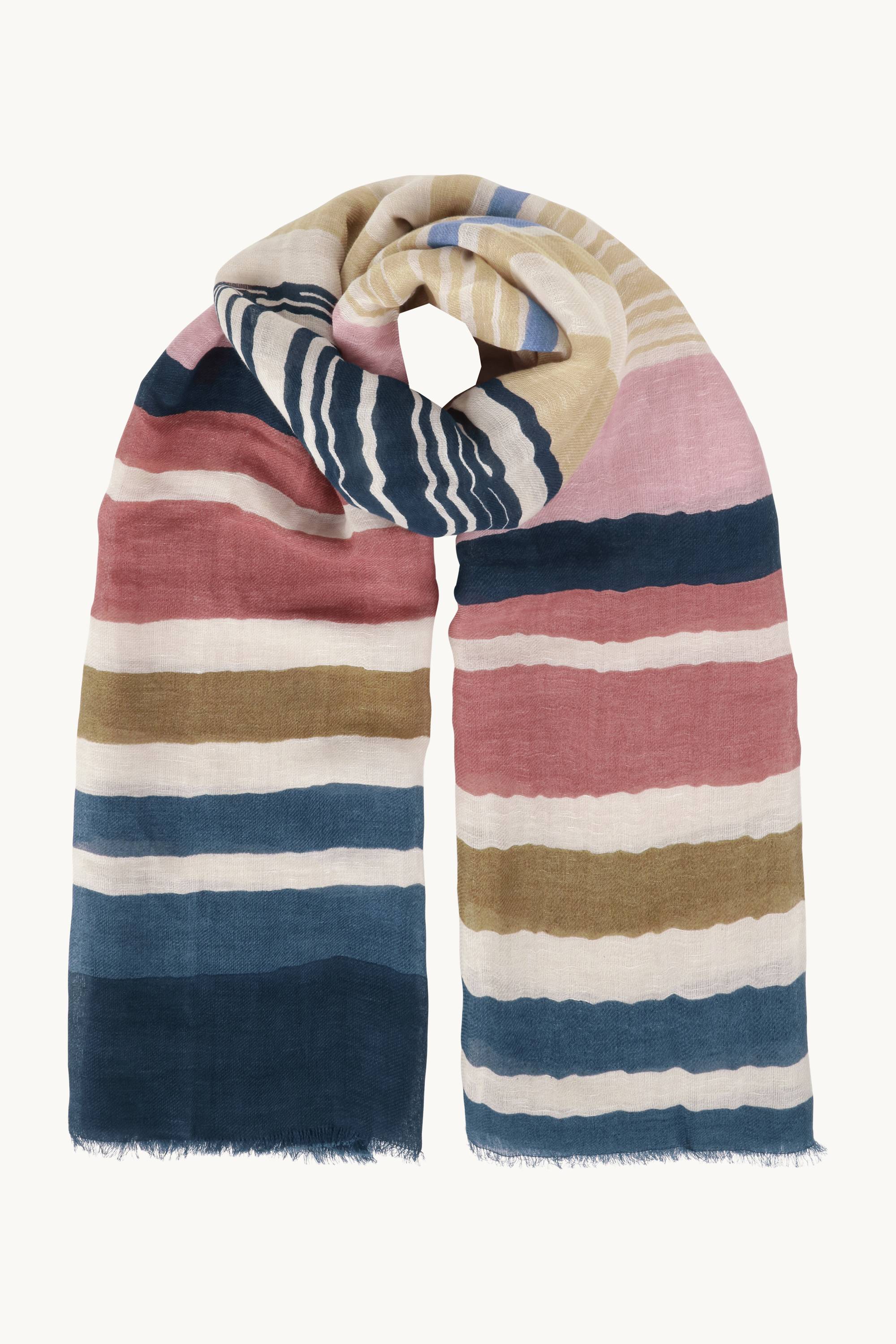 Stripete Skjerf - Beige Organic Stripe