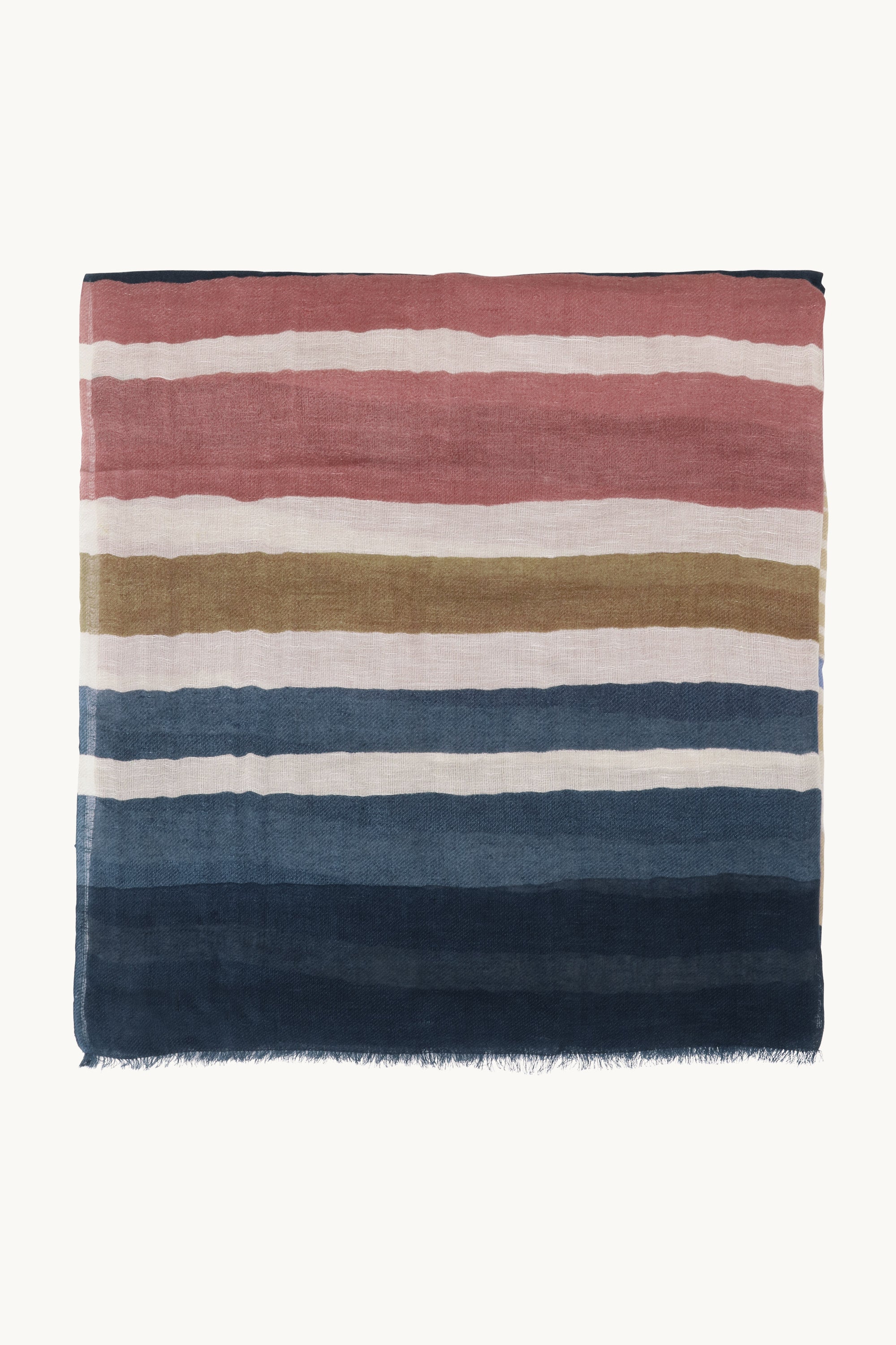 Stripete Skjerf - Beige Organic Stripe