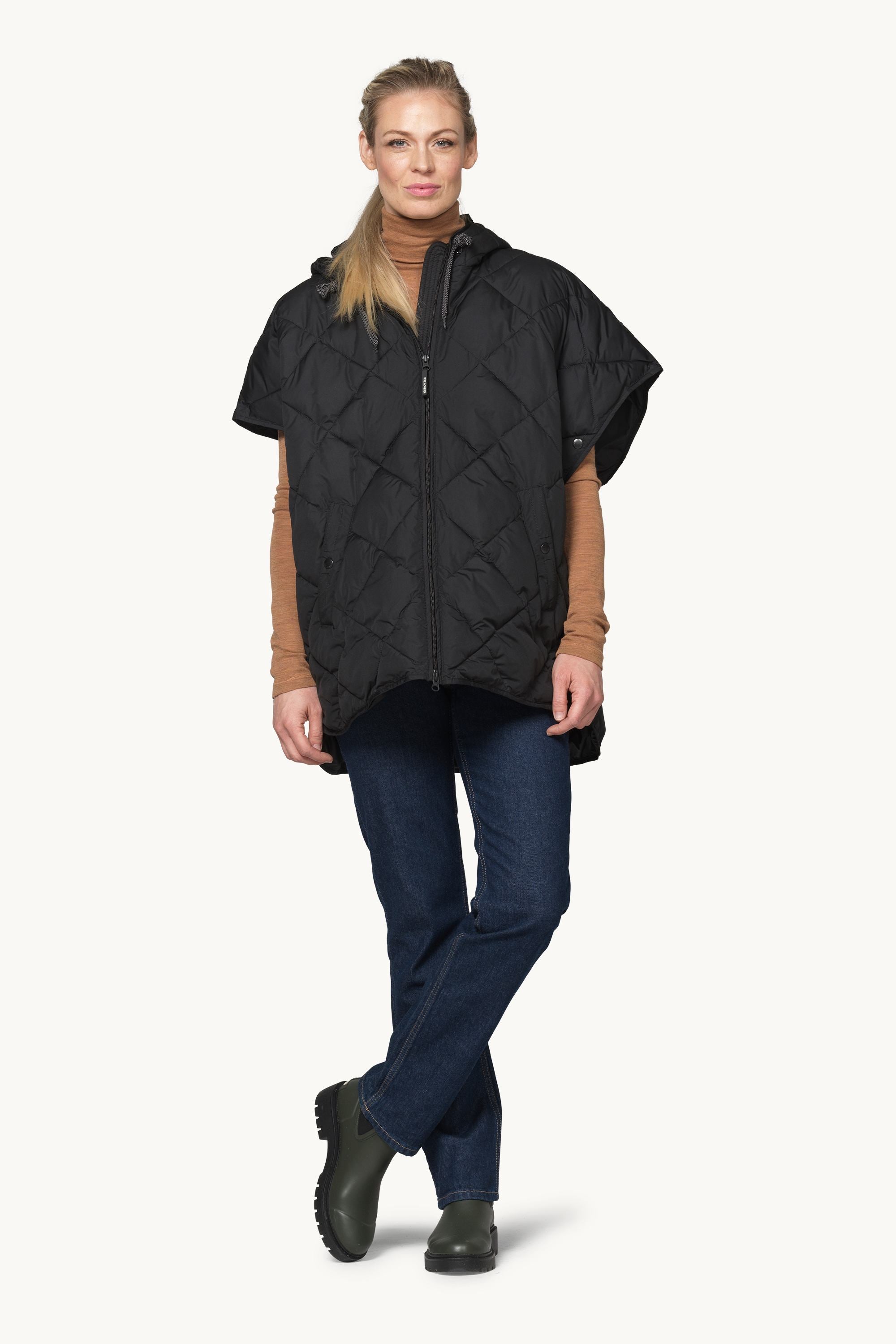 Padded Cape - Black
