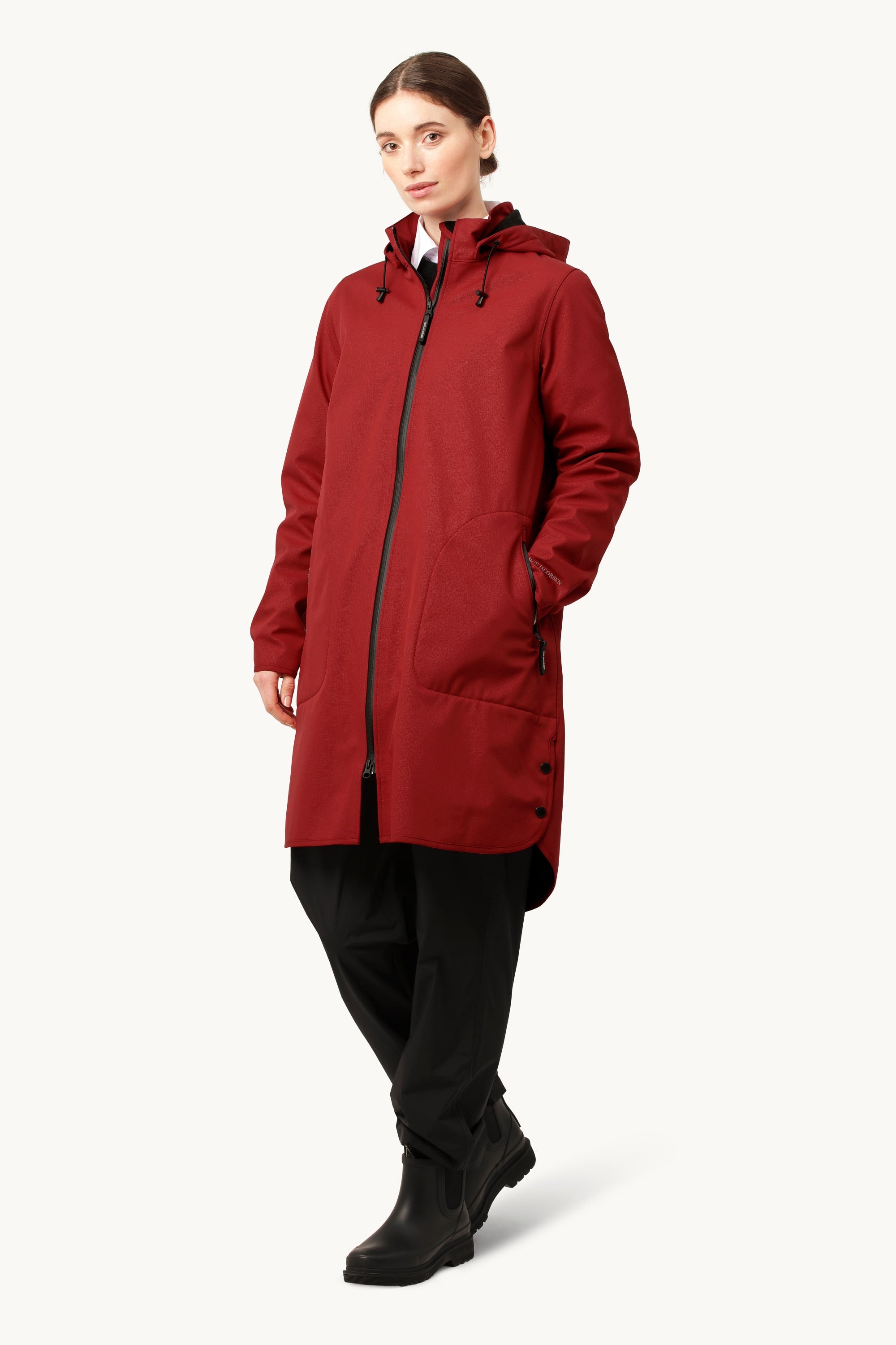 Softshell Regnjakke A-fasong - Rhubarb