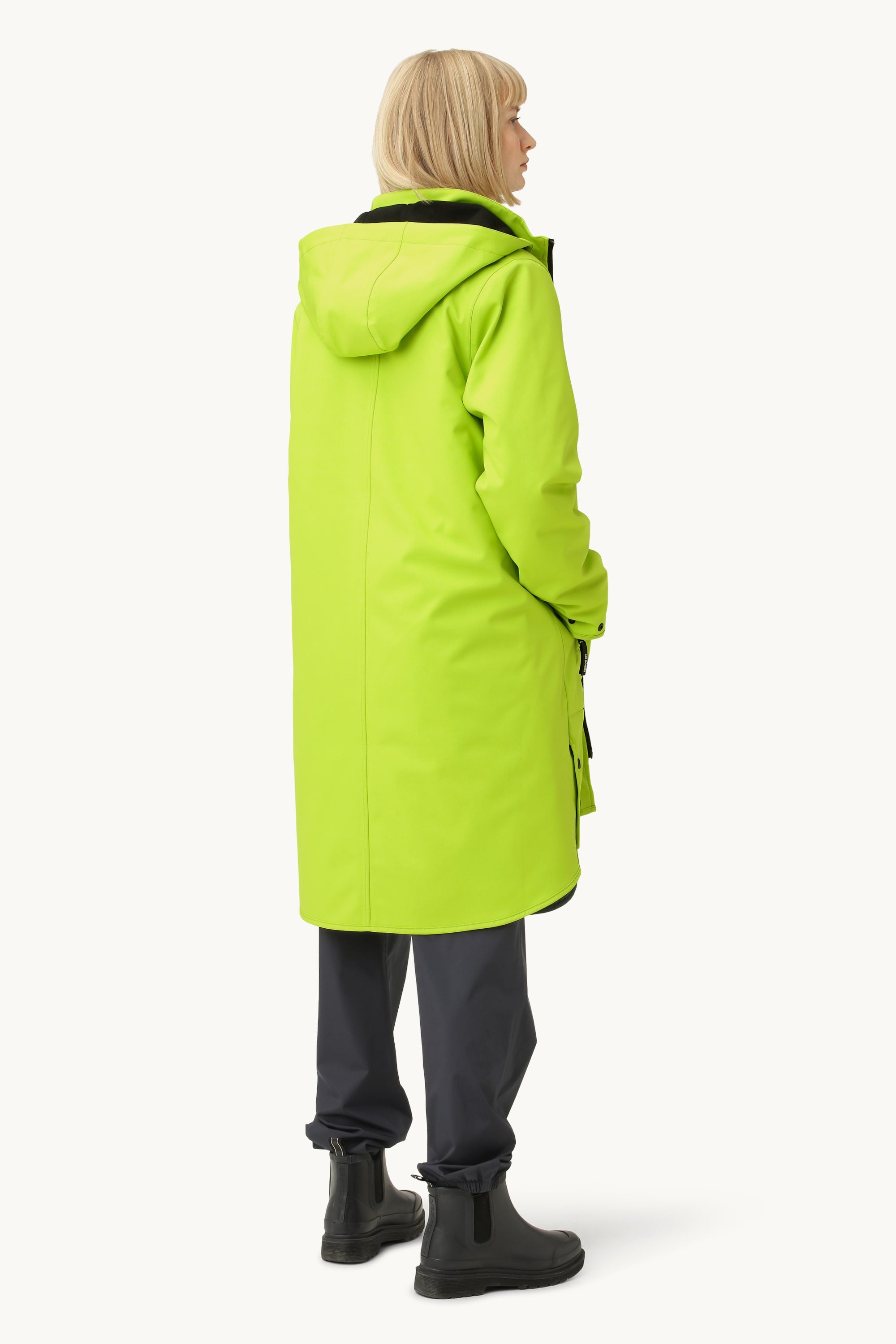 Softshell Regnjakke A-fasong - Lime Green