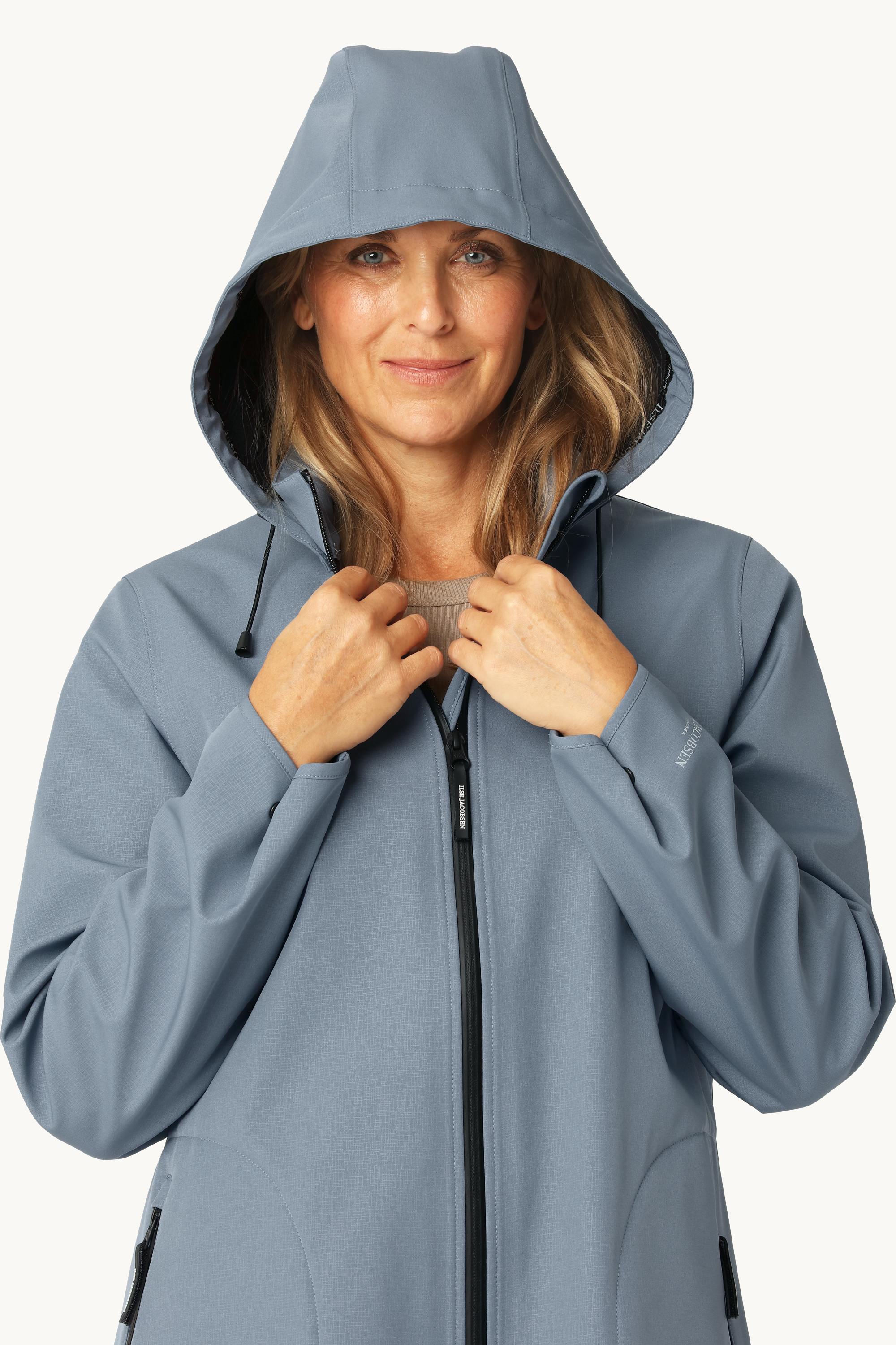 Softshell Regnjakke A-fasong - Grey Blue