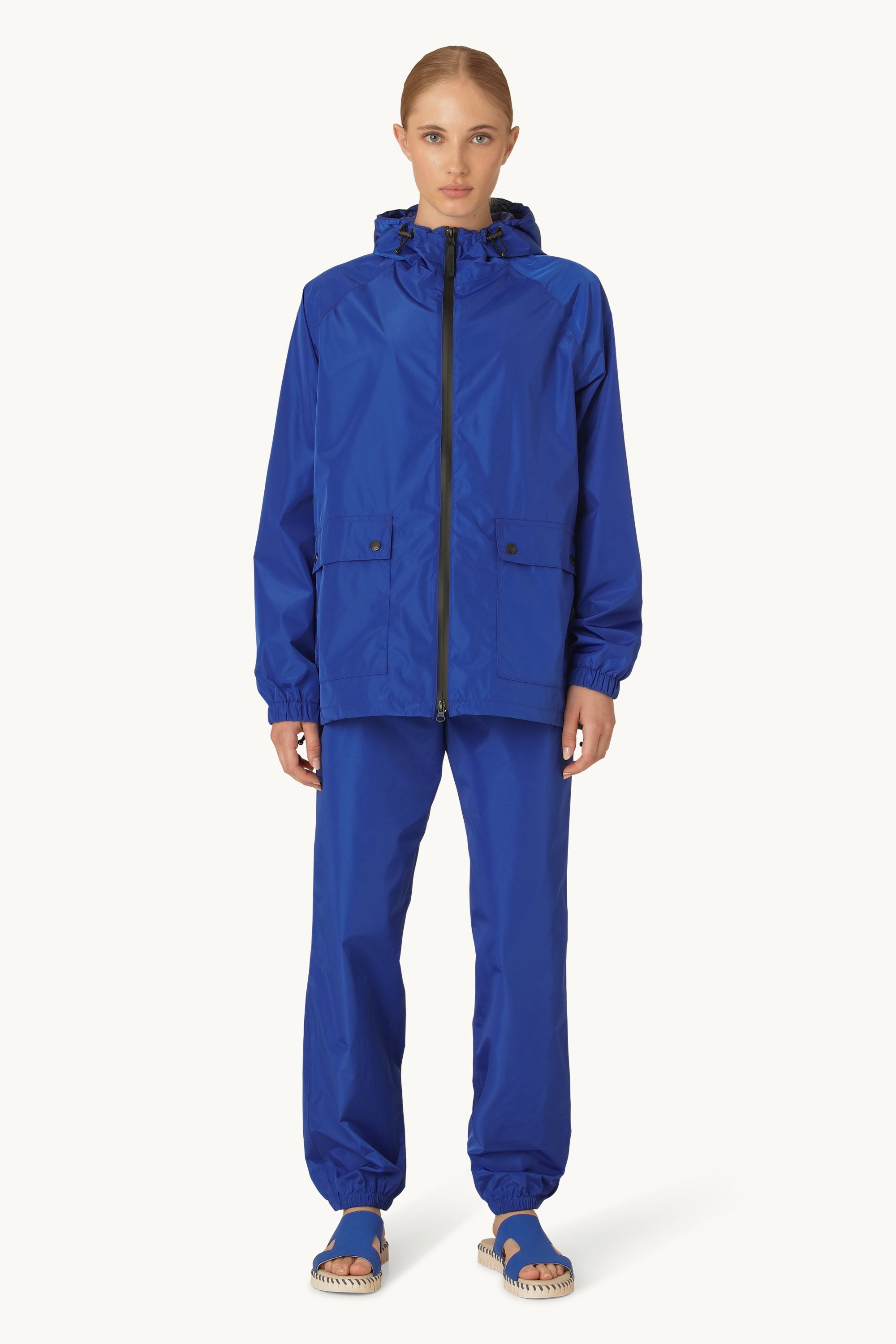 Rain Jacket - Blue Web