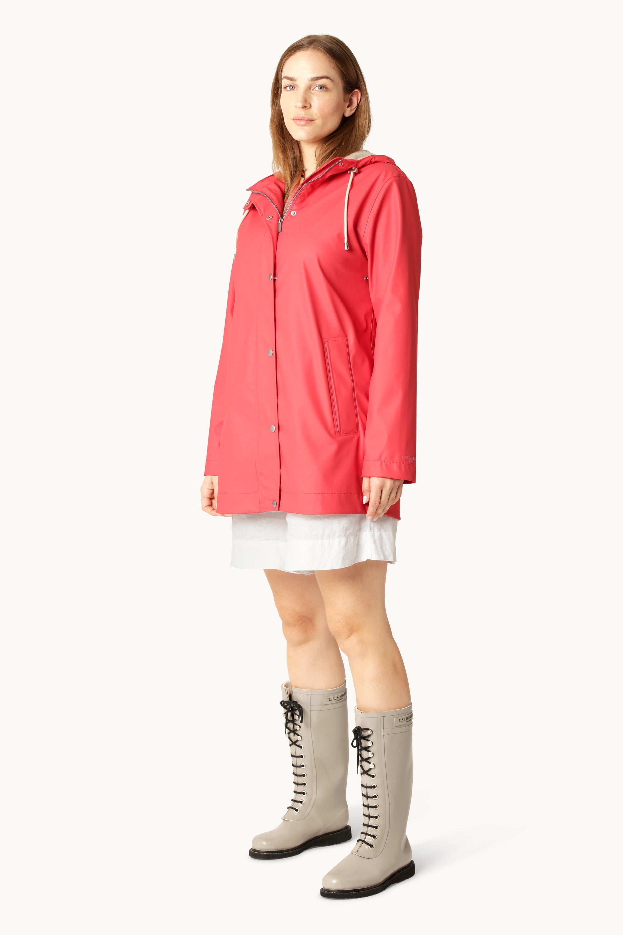 Lett Regnjakke - Spiced Coral
