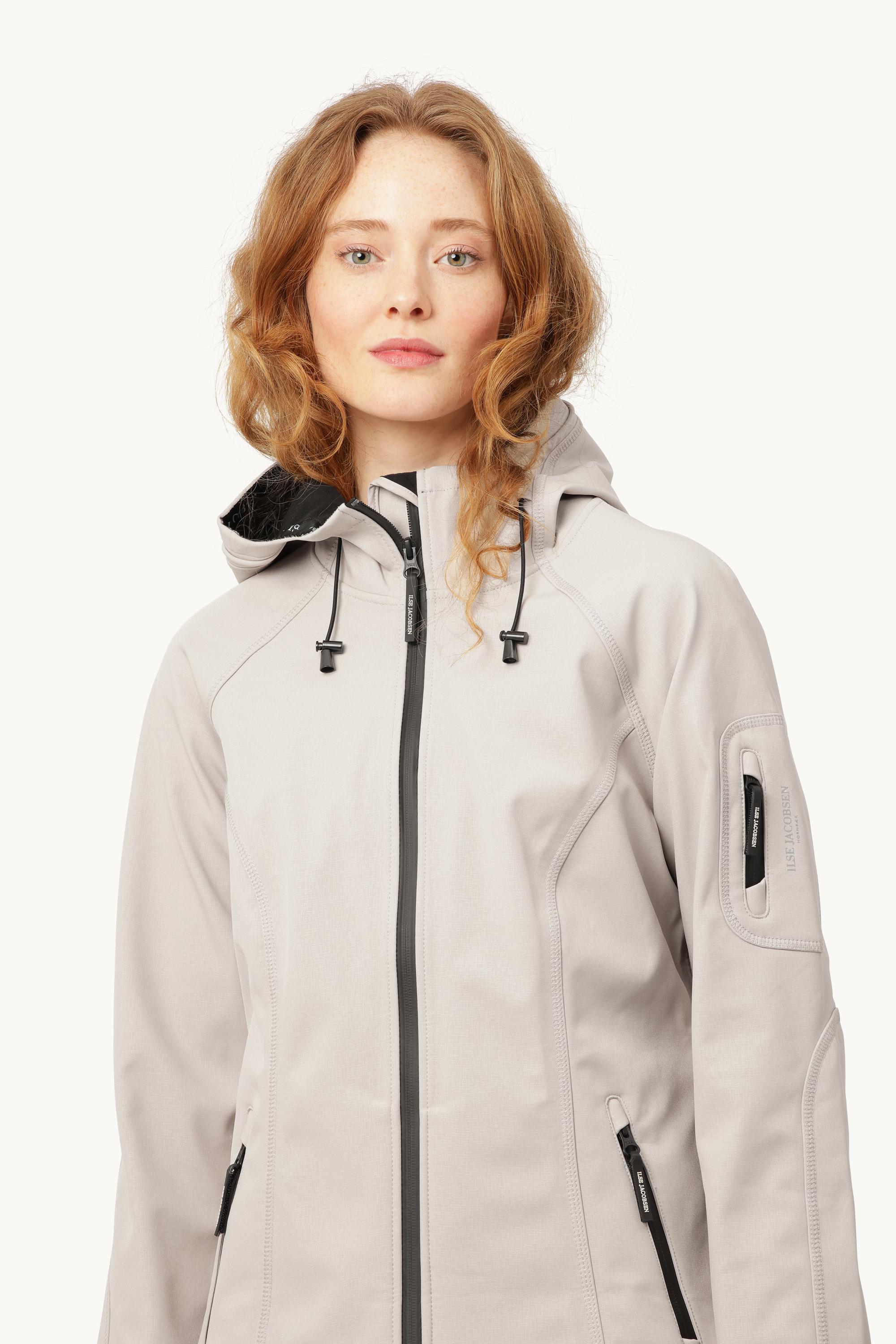 Long Softshell Raincoat - Chateau Gray