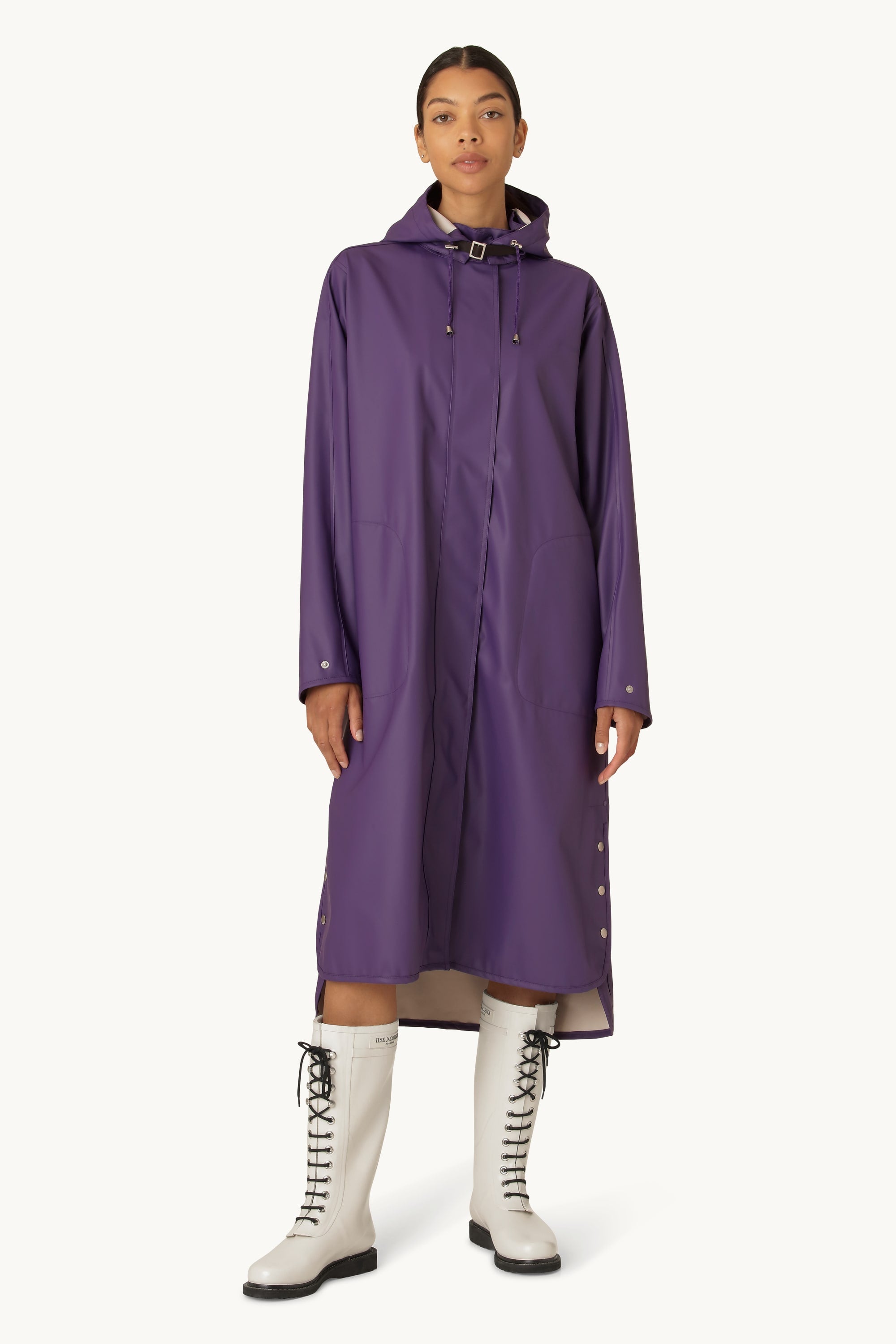 Lang Lett Regnjakke - Purple Rain