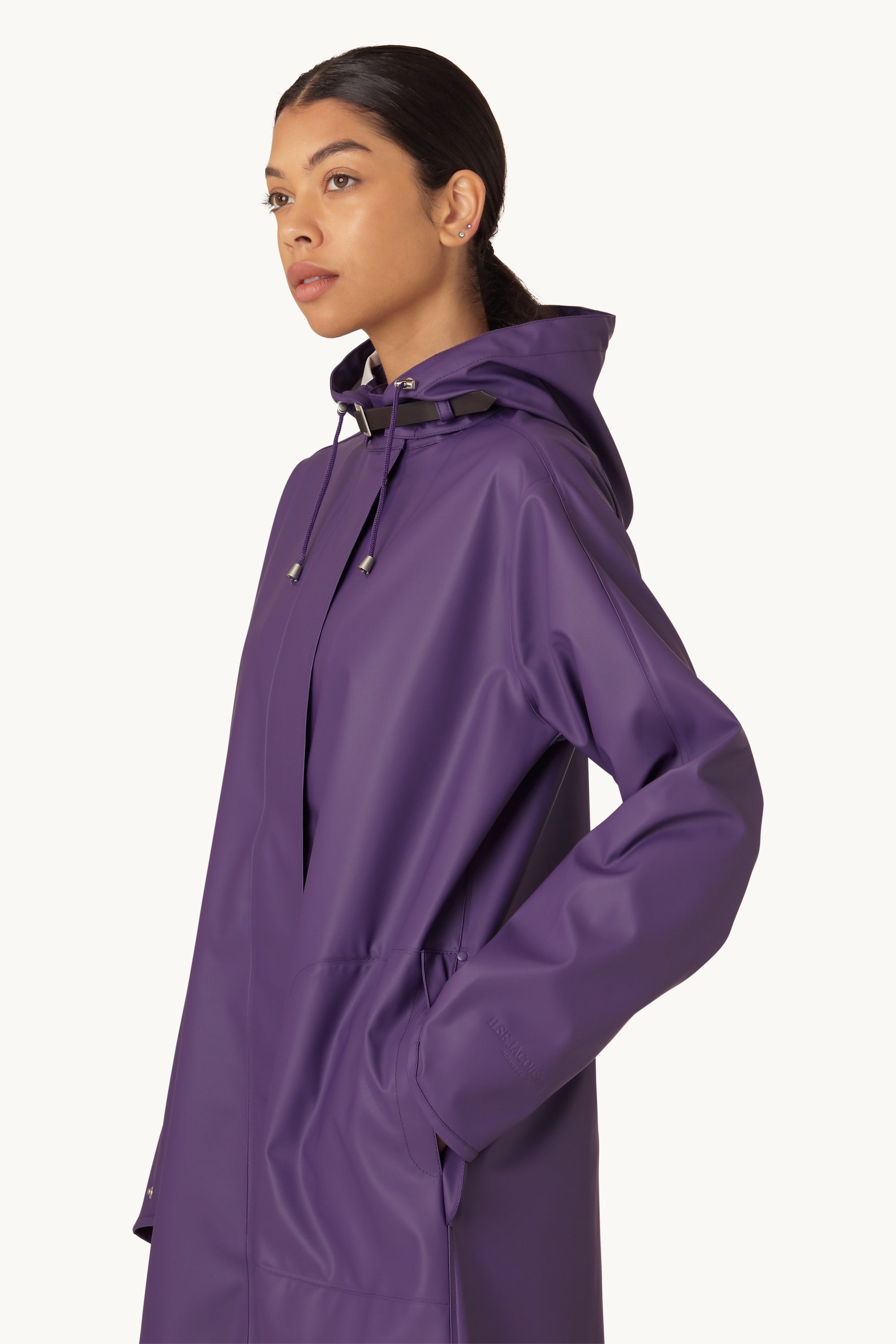 Lang Lett Regnjakke - Purple Rain