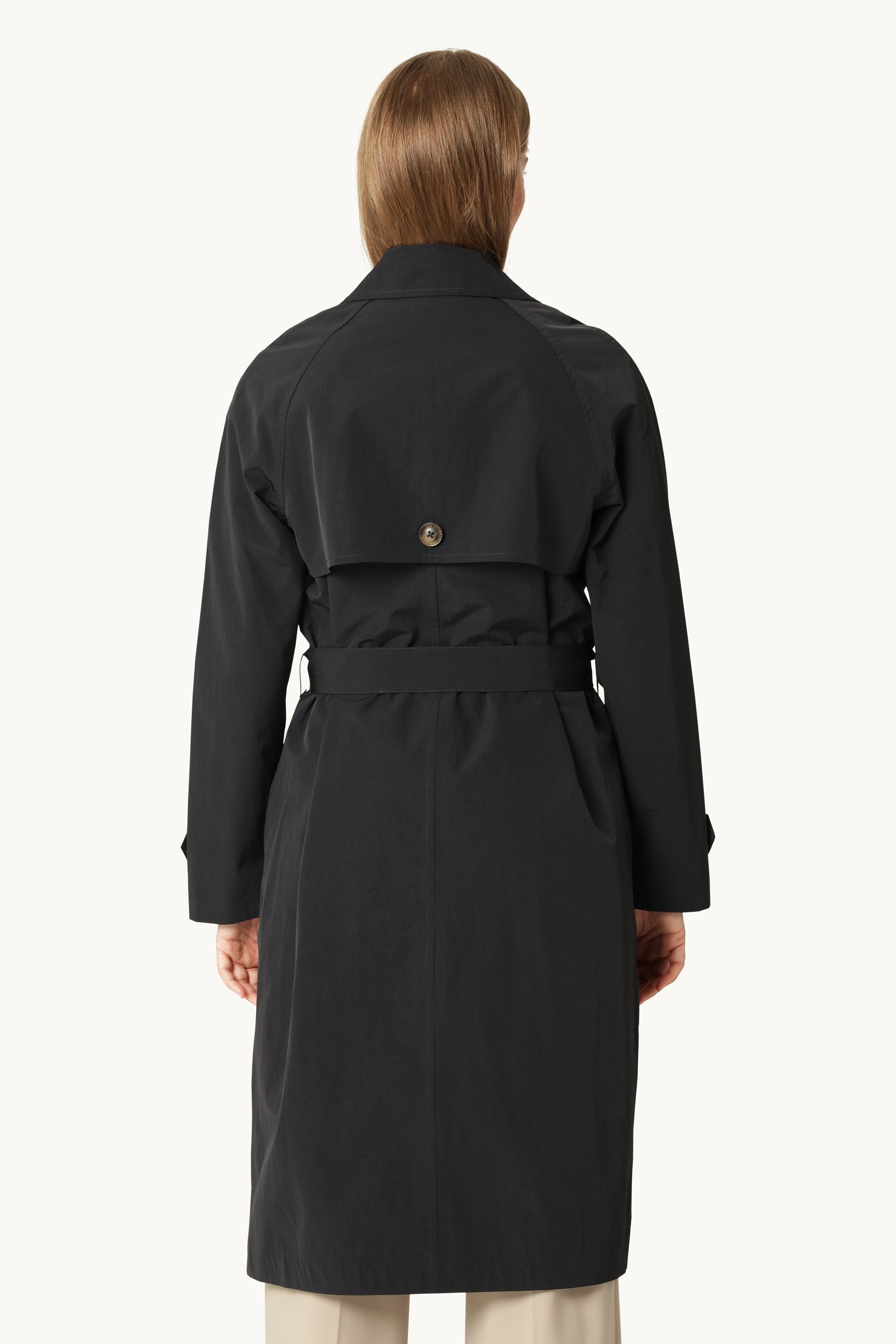 Teknisk Trench Regnjakke - Dark Indigo