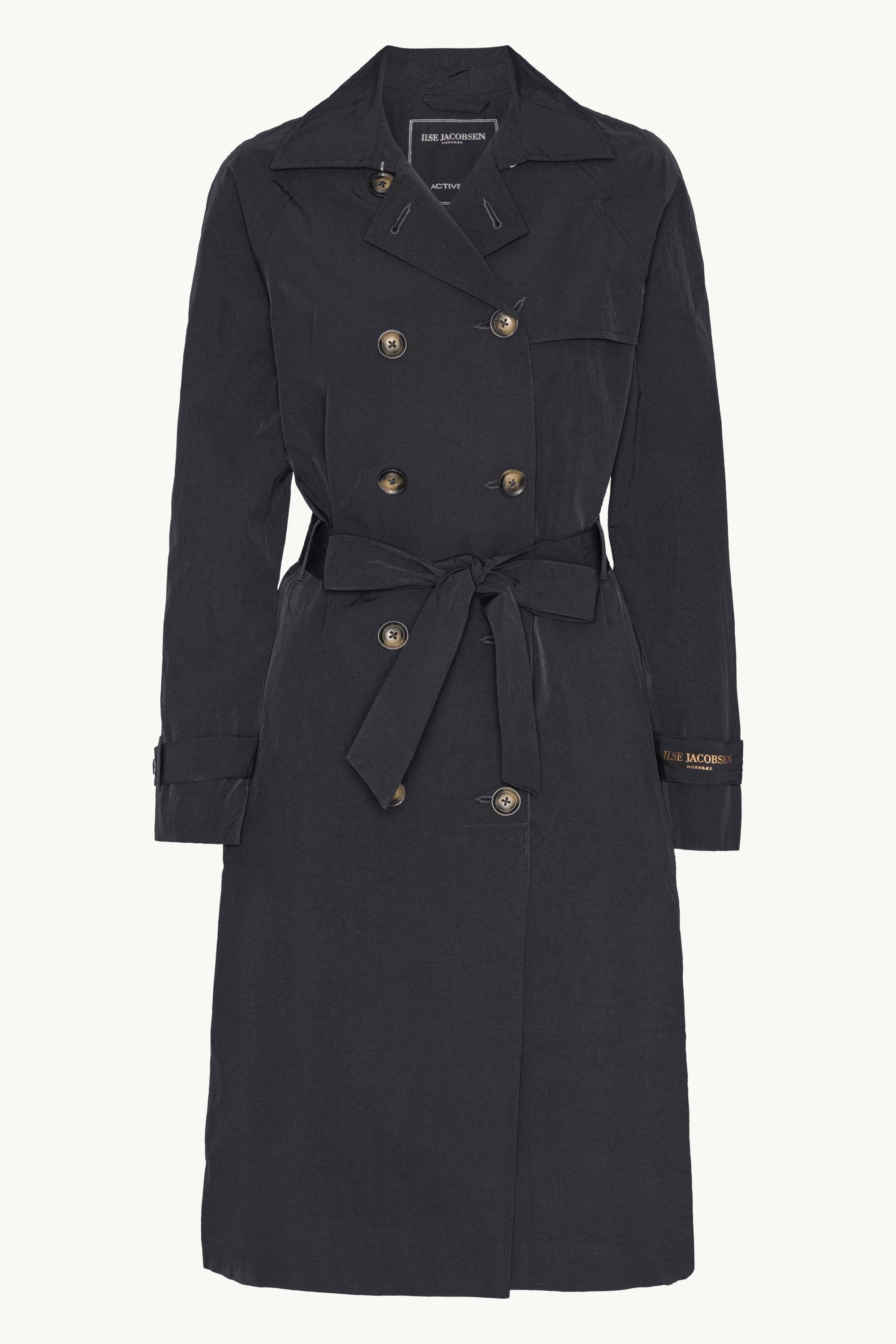 Teknisk Trench Regnjakke - Dark Indigo