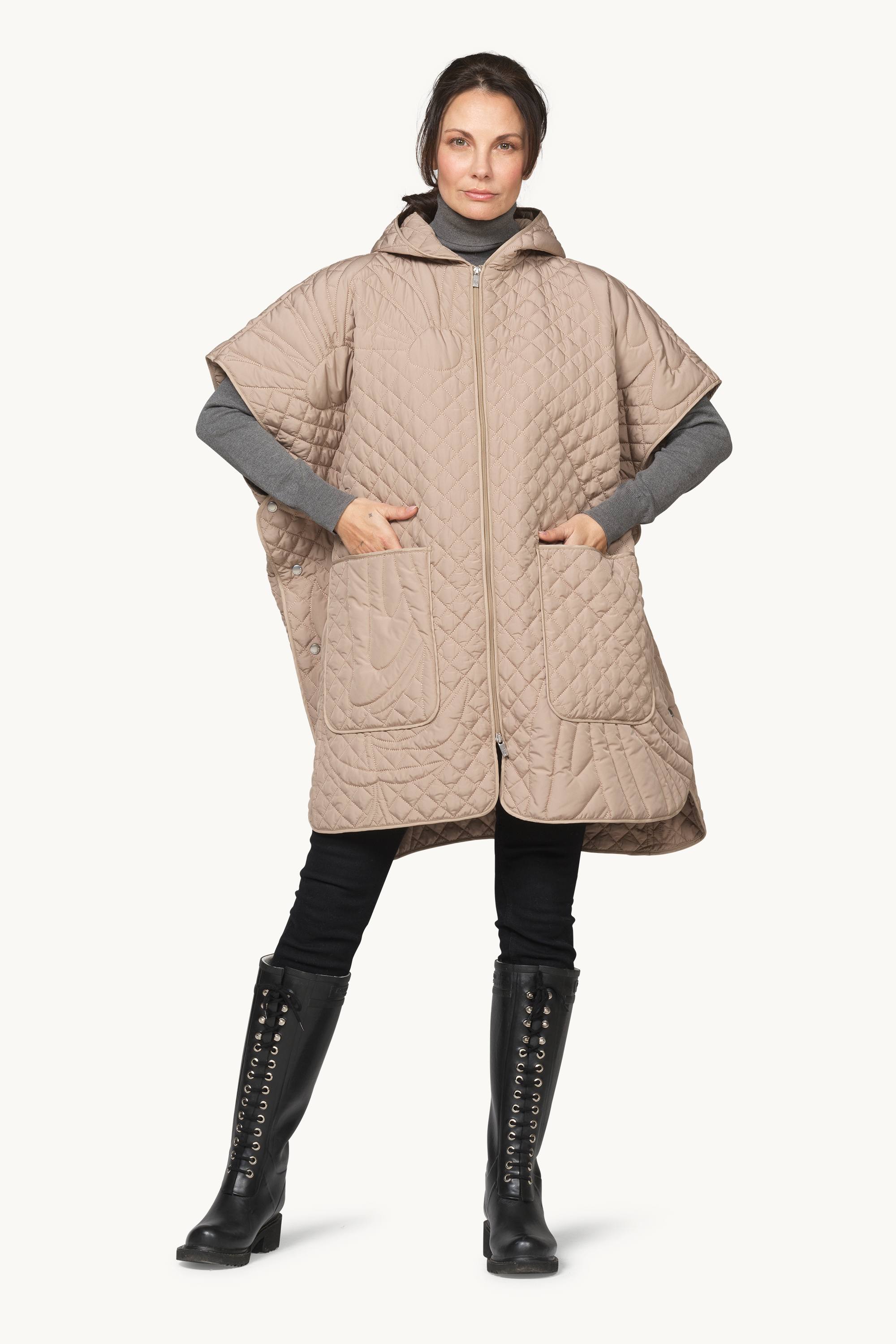 Quilted Cape - Sepia Tint