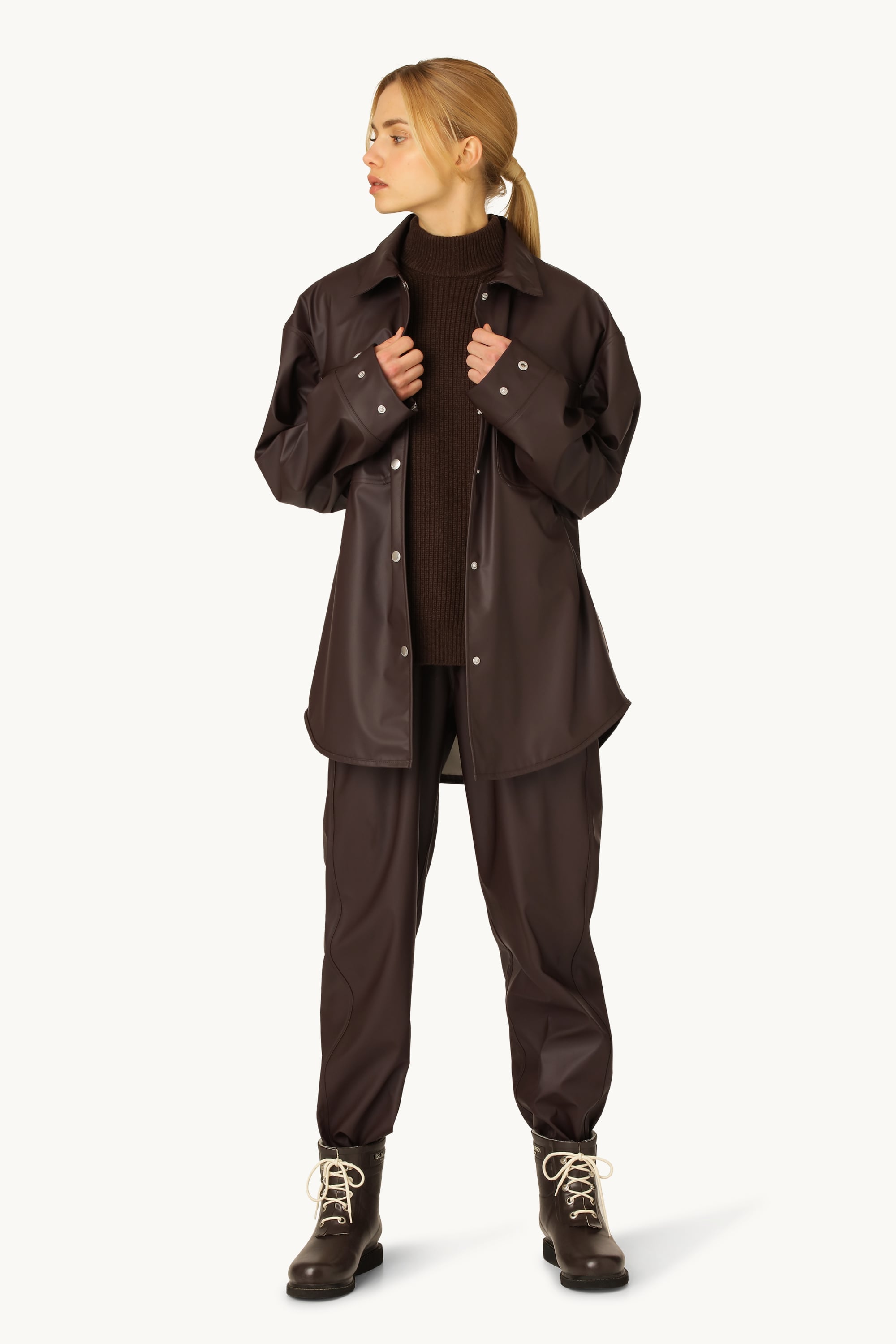 Short Rubber Boots - Ganache