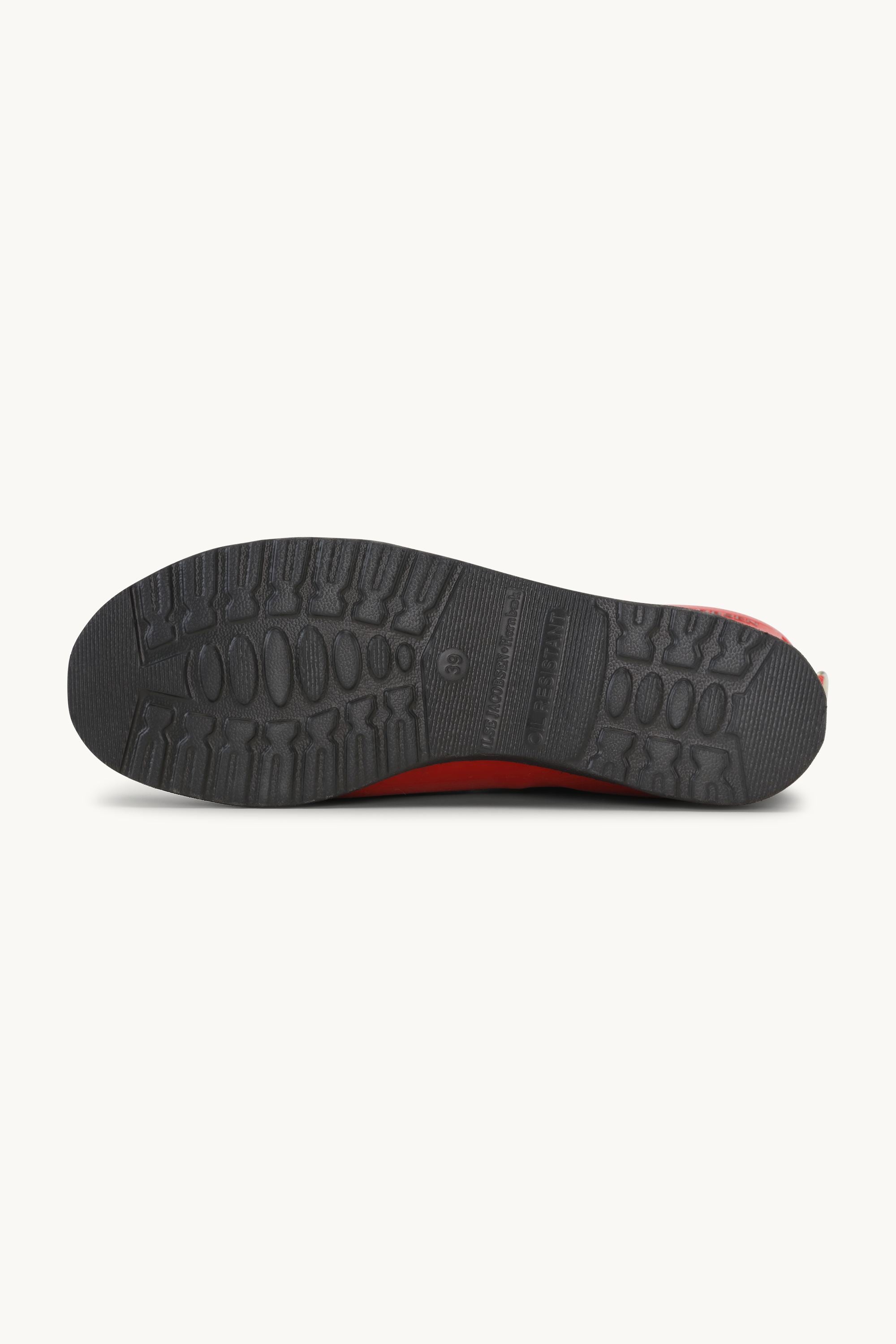 Short Rubber Boots - Deep Red