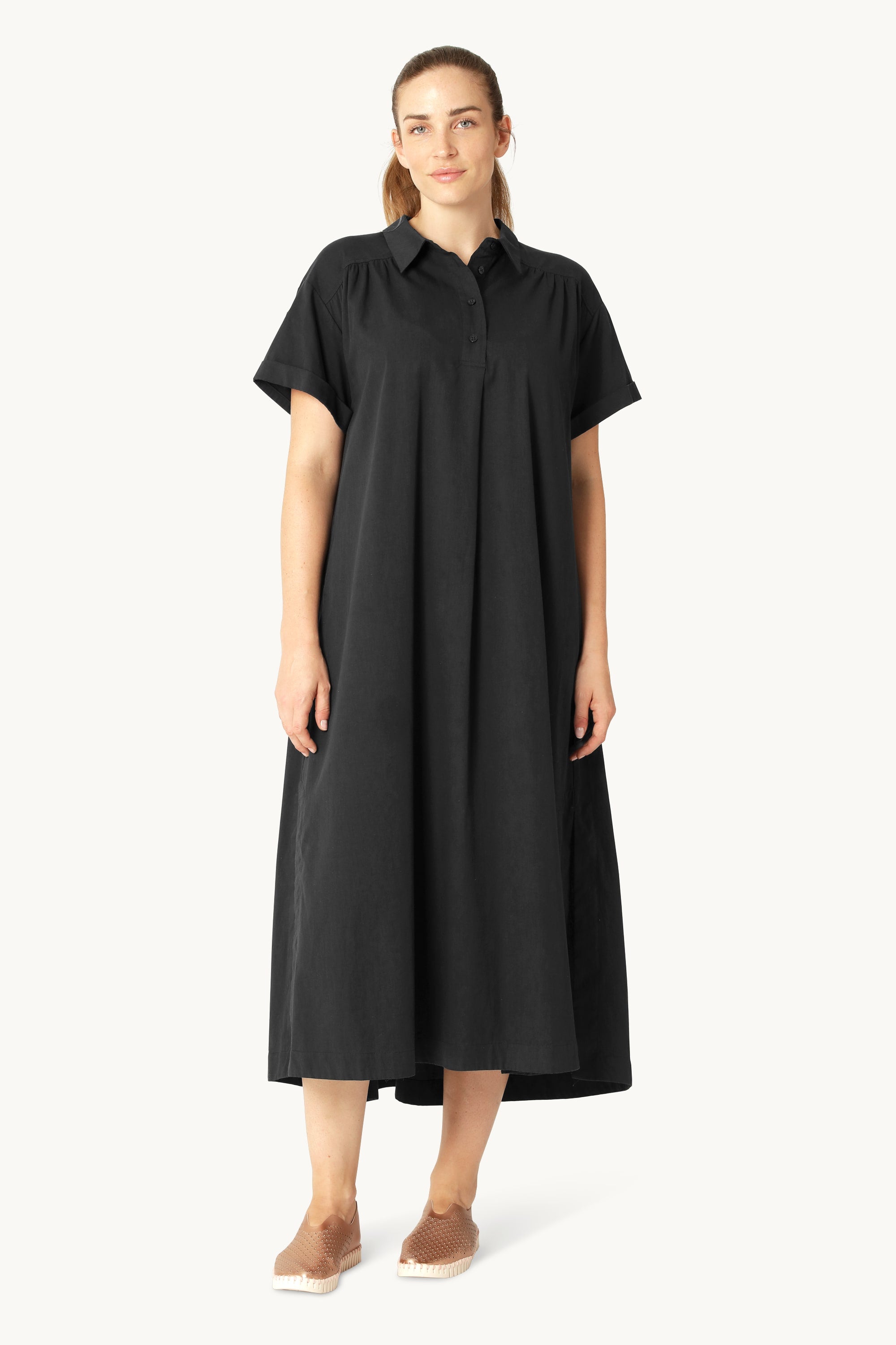Lang Kjole A-linje - Dark Indigo