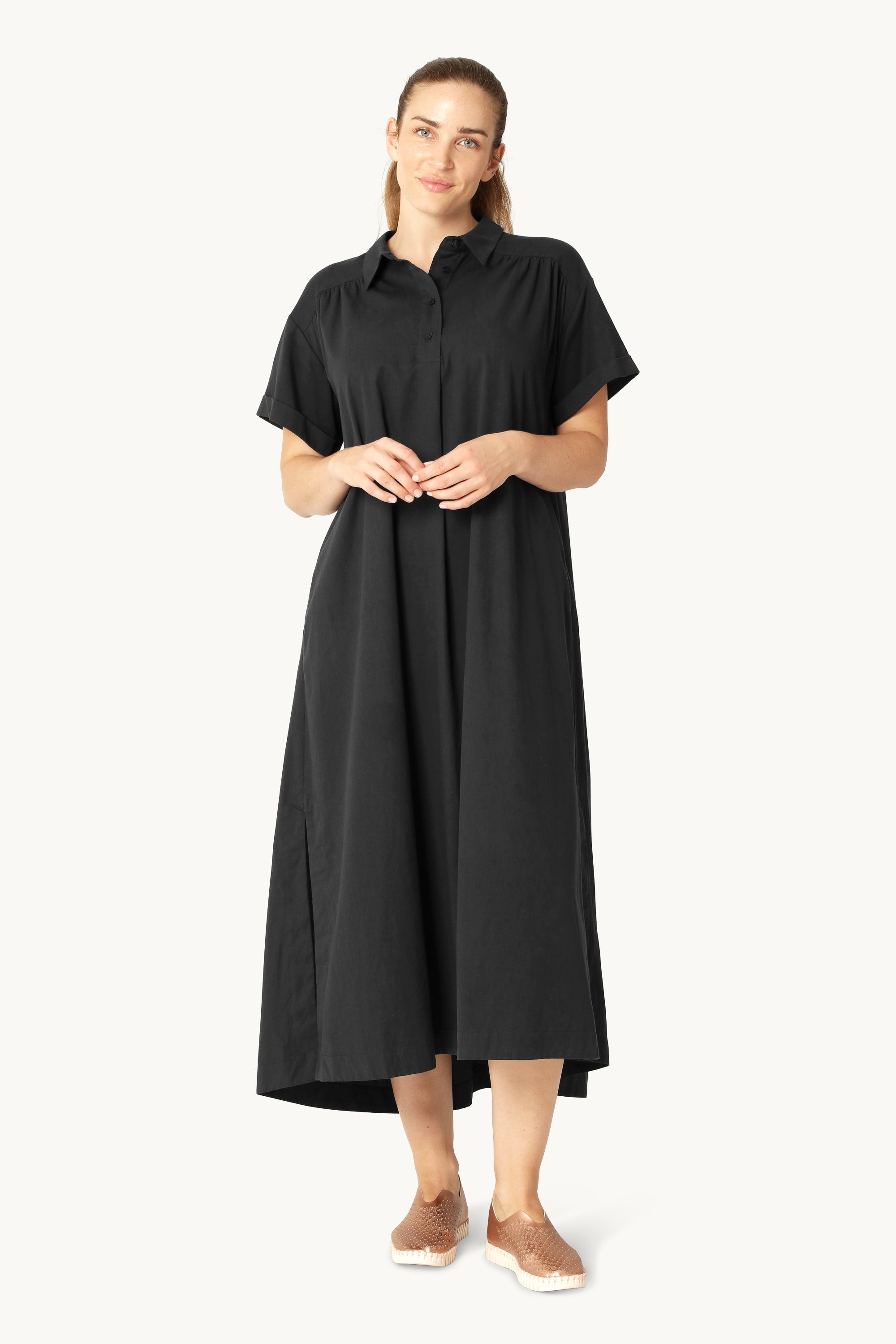 Lang Kjole A-linje - Dark Indigo
