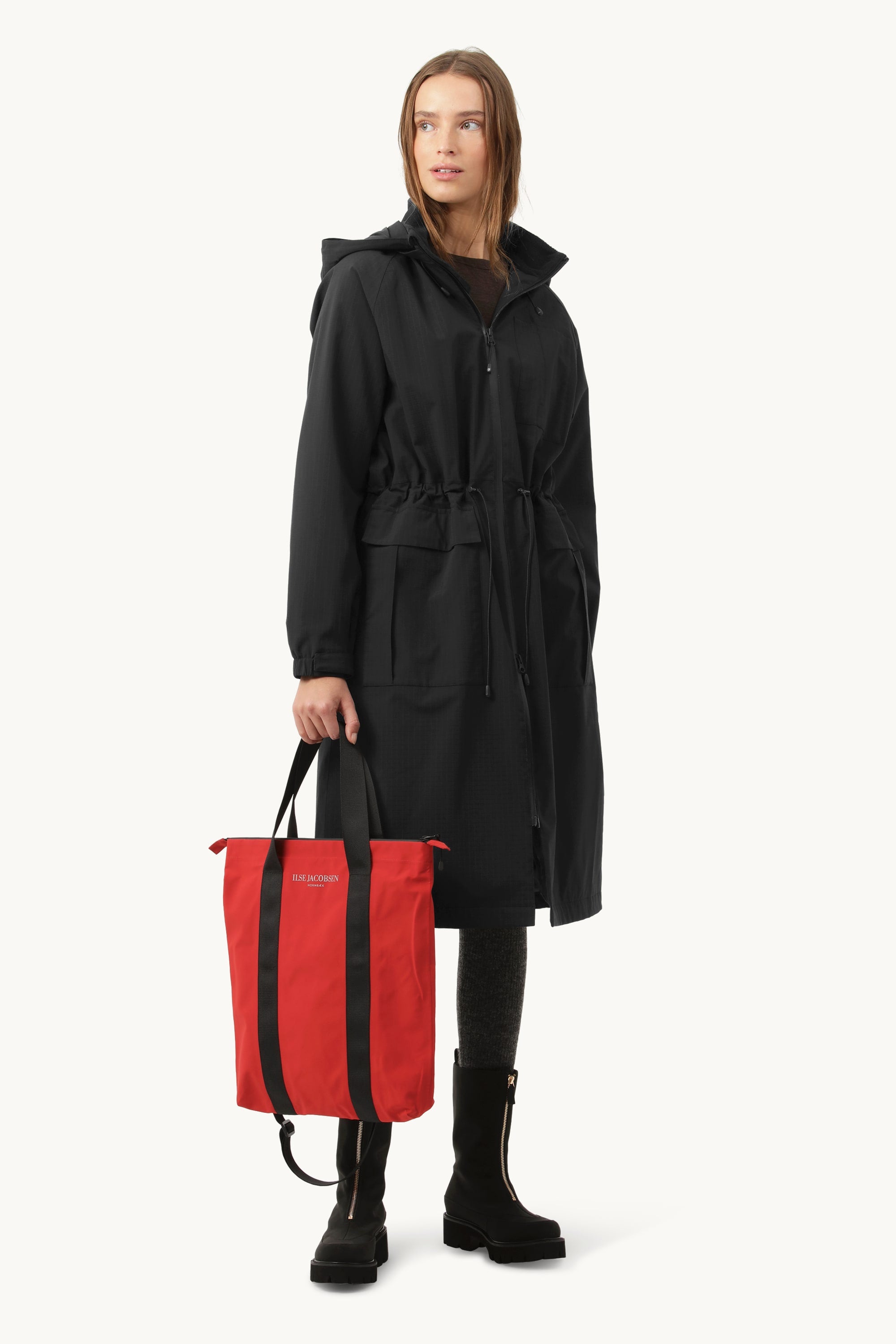 Long Winter Coat - Black Beauty