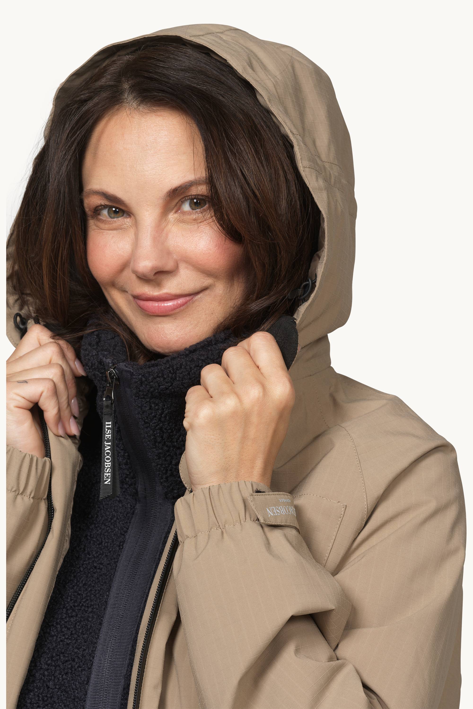 Long Winter Coat - Greige