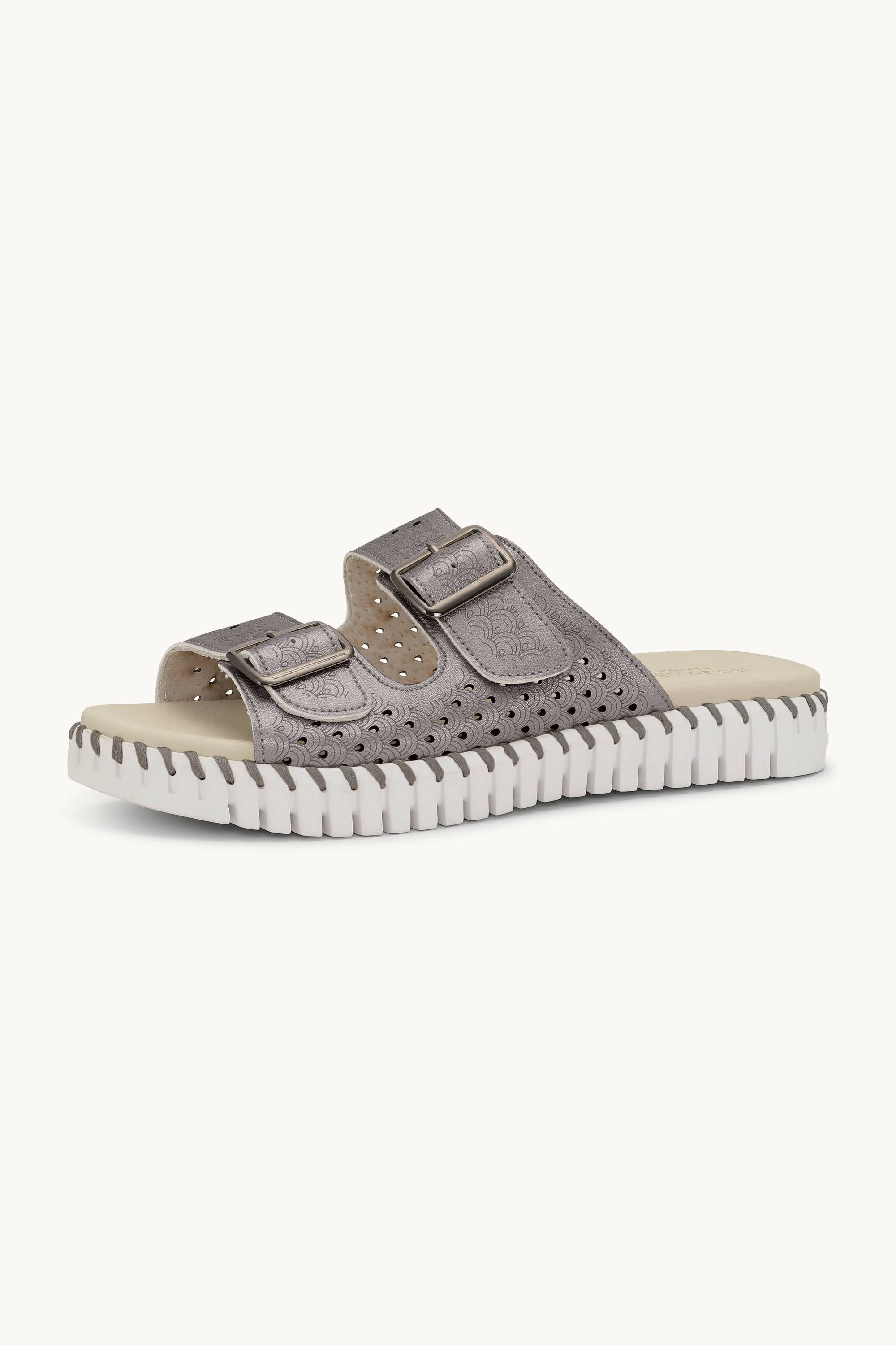 Tulip Sandals - Gun Metal