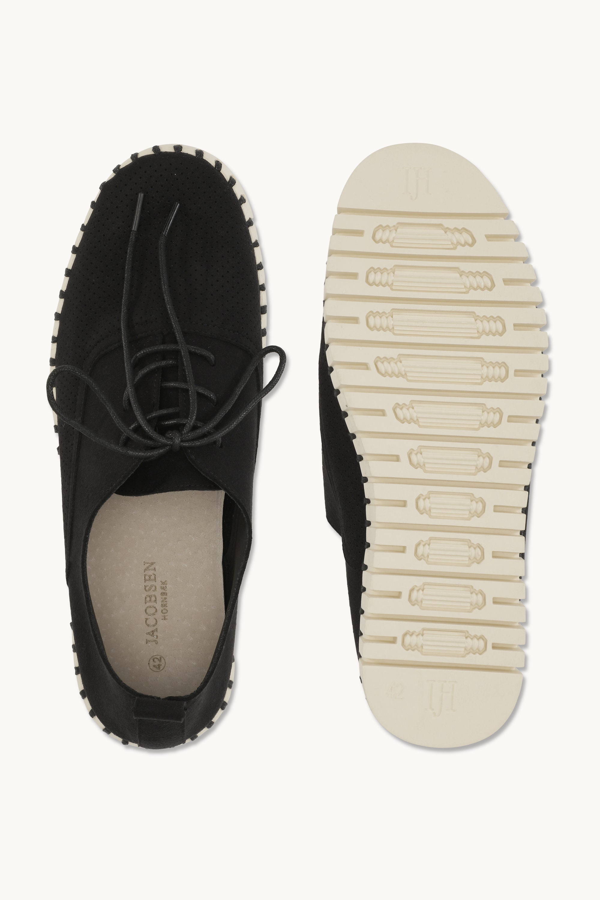 Herresko Med Lisser - Black Pearled Ivory