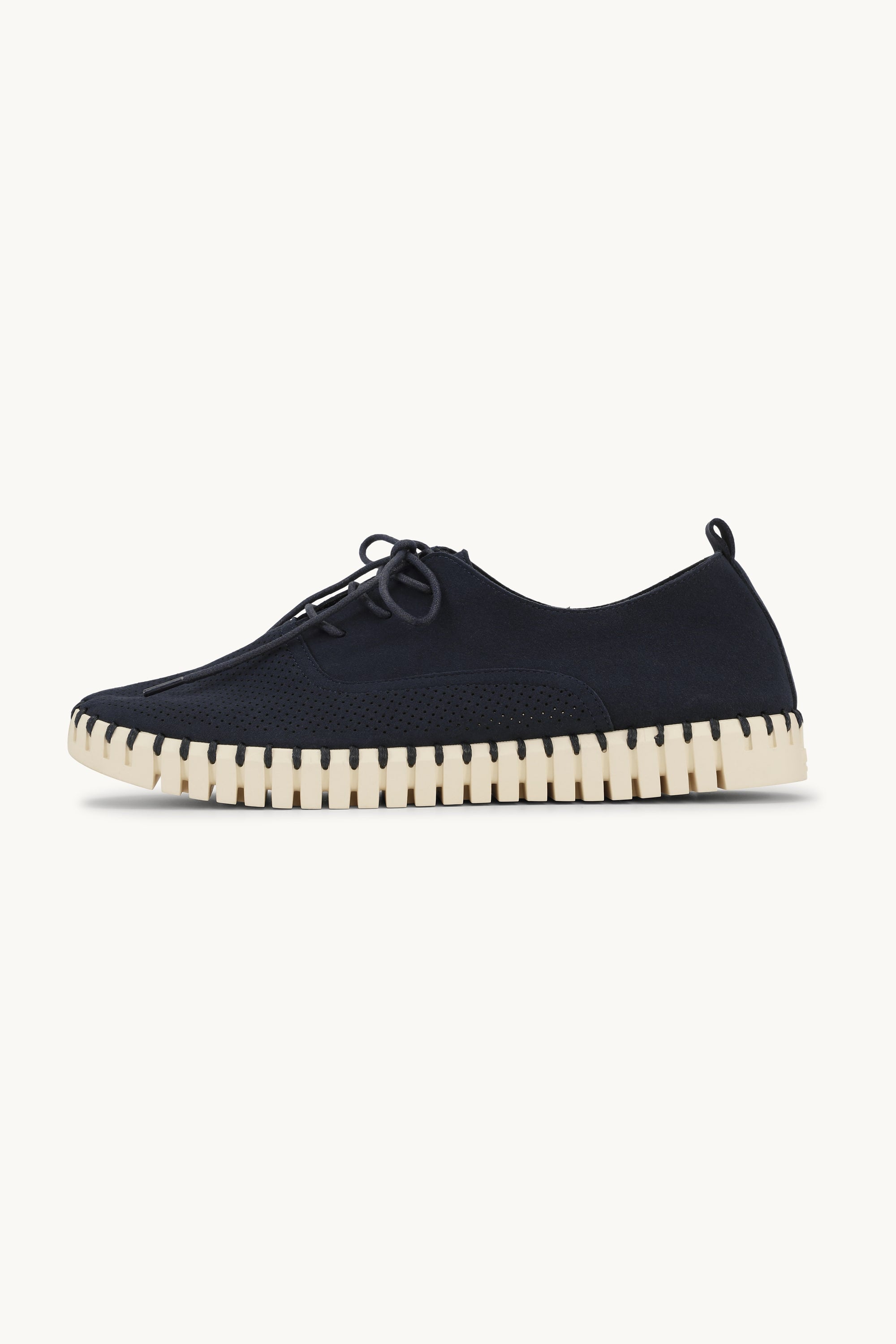 Herresko Med Lisser - Dark Indigo Pearled Ivory