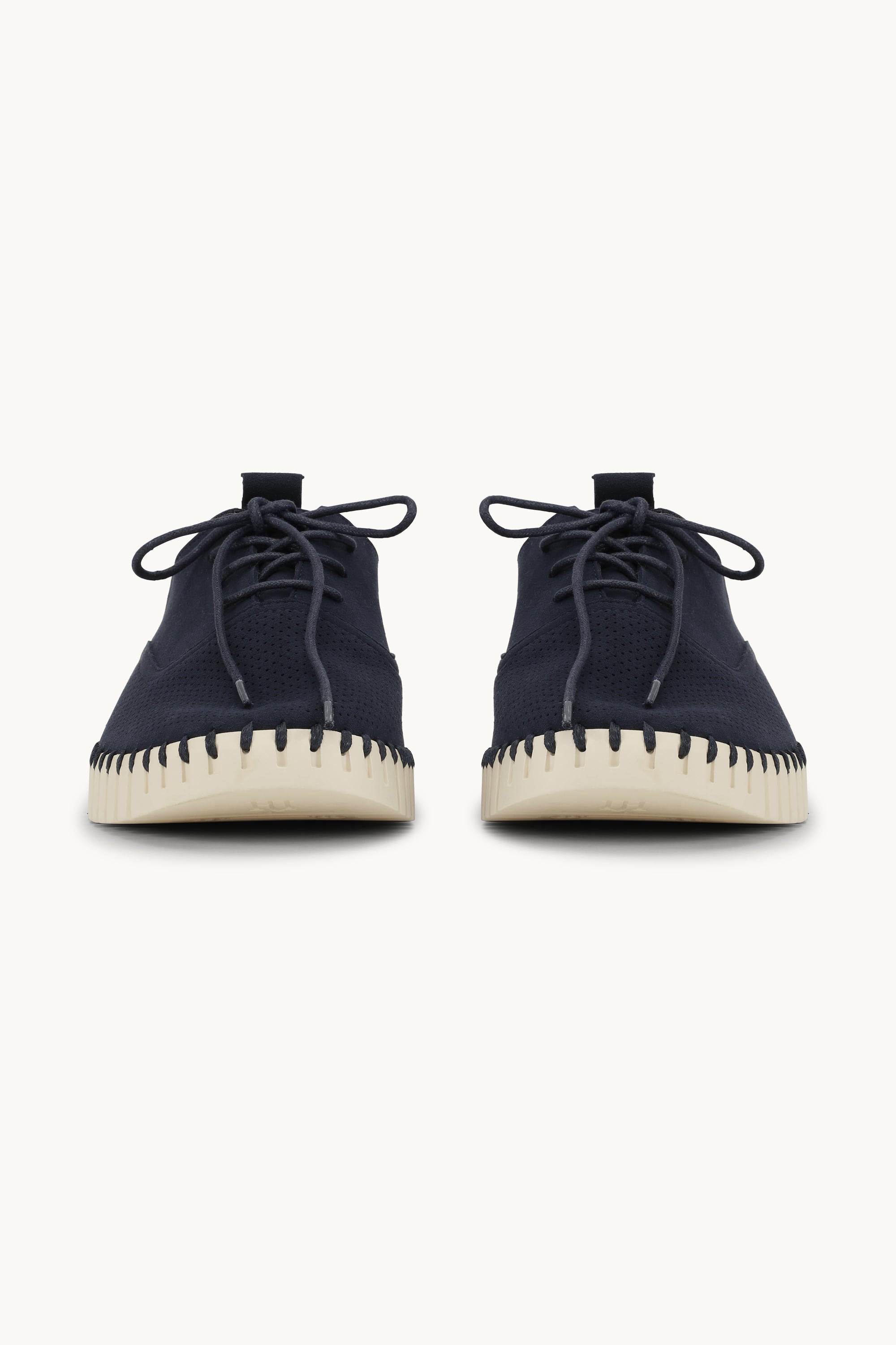 Herresko Med Lisser - Dark Indigo Pearled Ivory