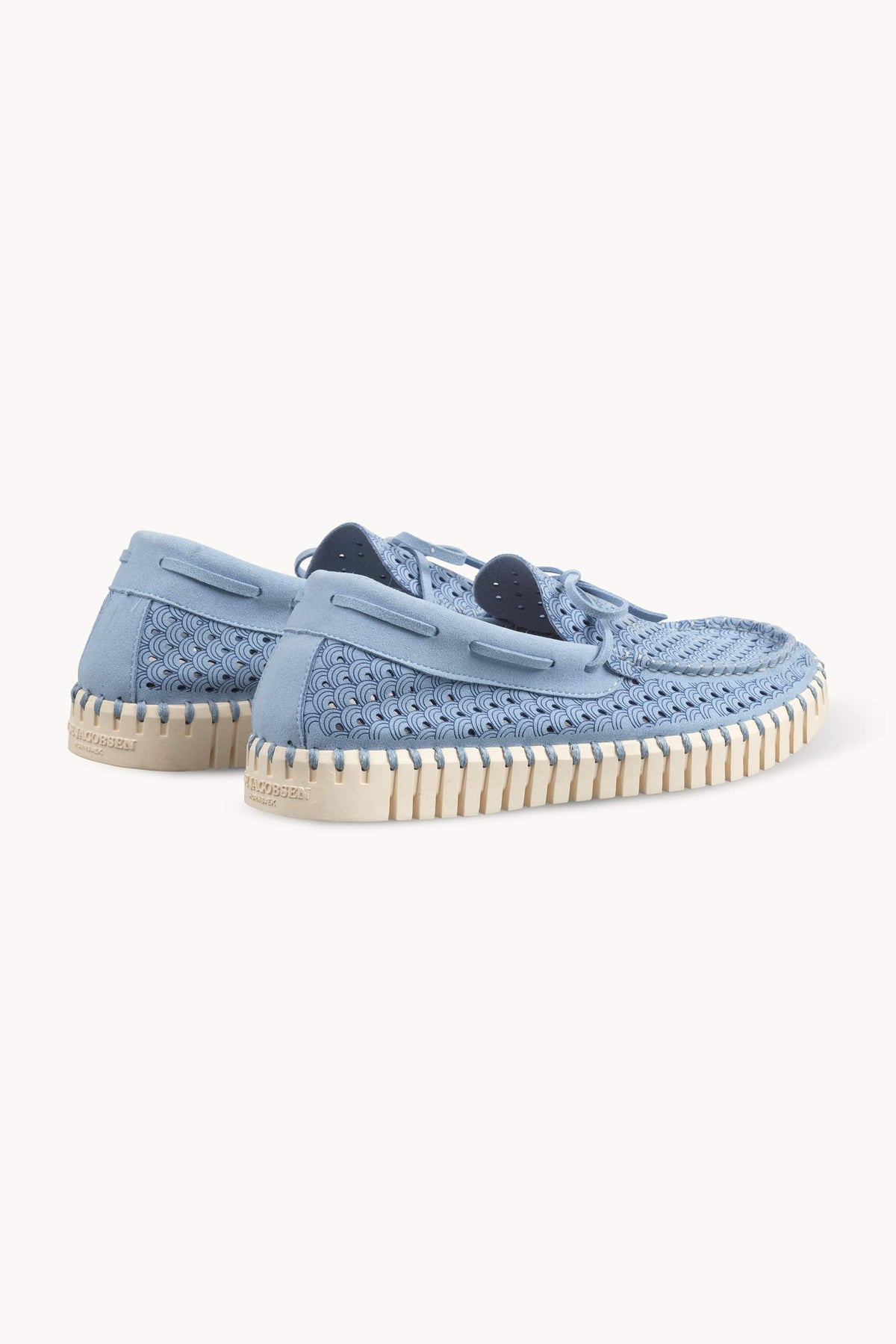 Tulip Sailor Shoe - Cornflower Pearled Ivory