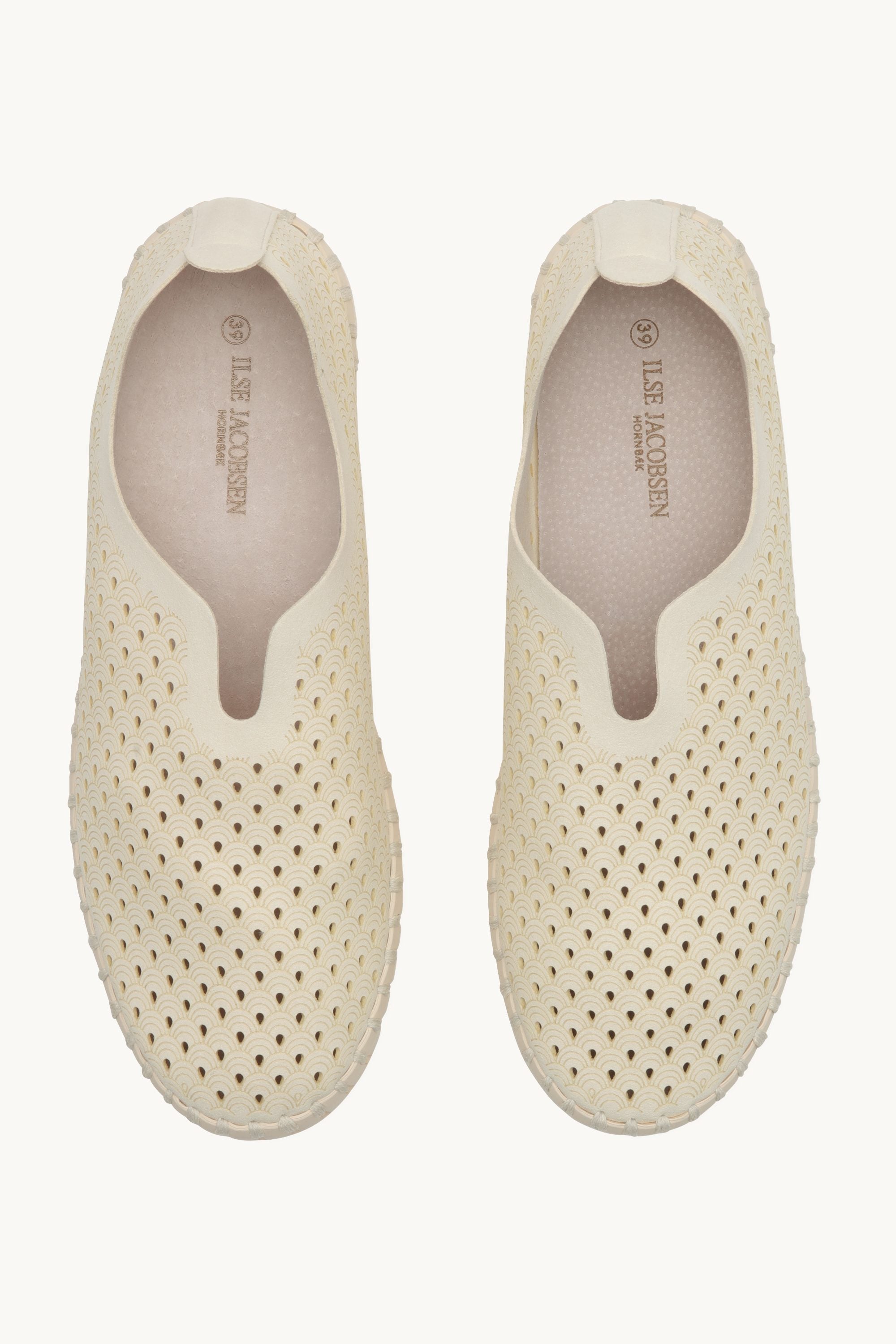 Platform Tulip Sko - Milk Creme