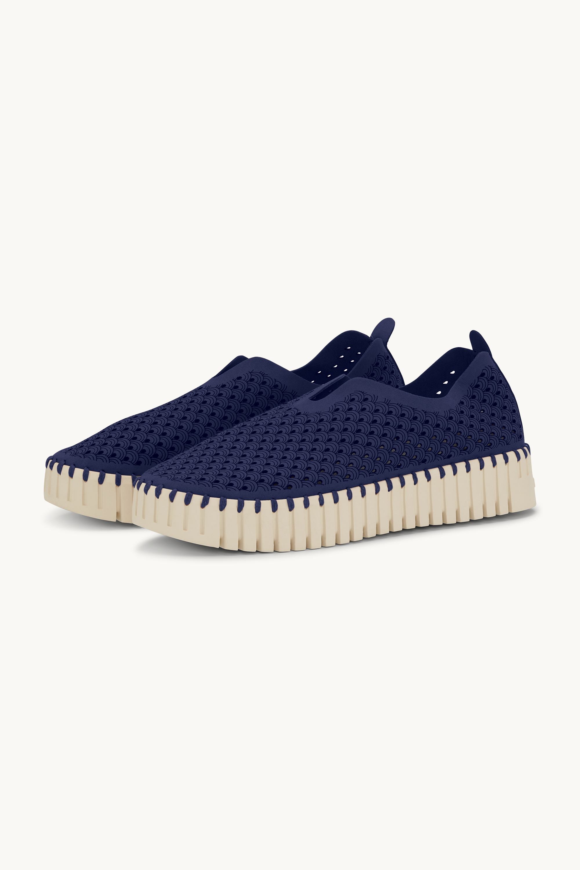Platform Tulip Sko - Dark Indigo